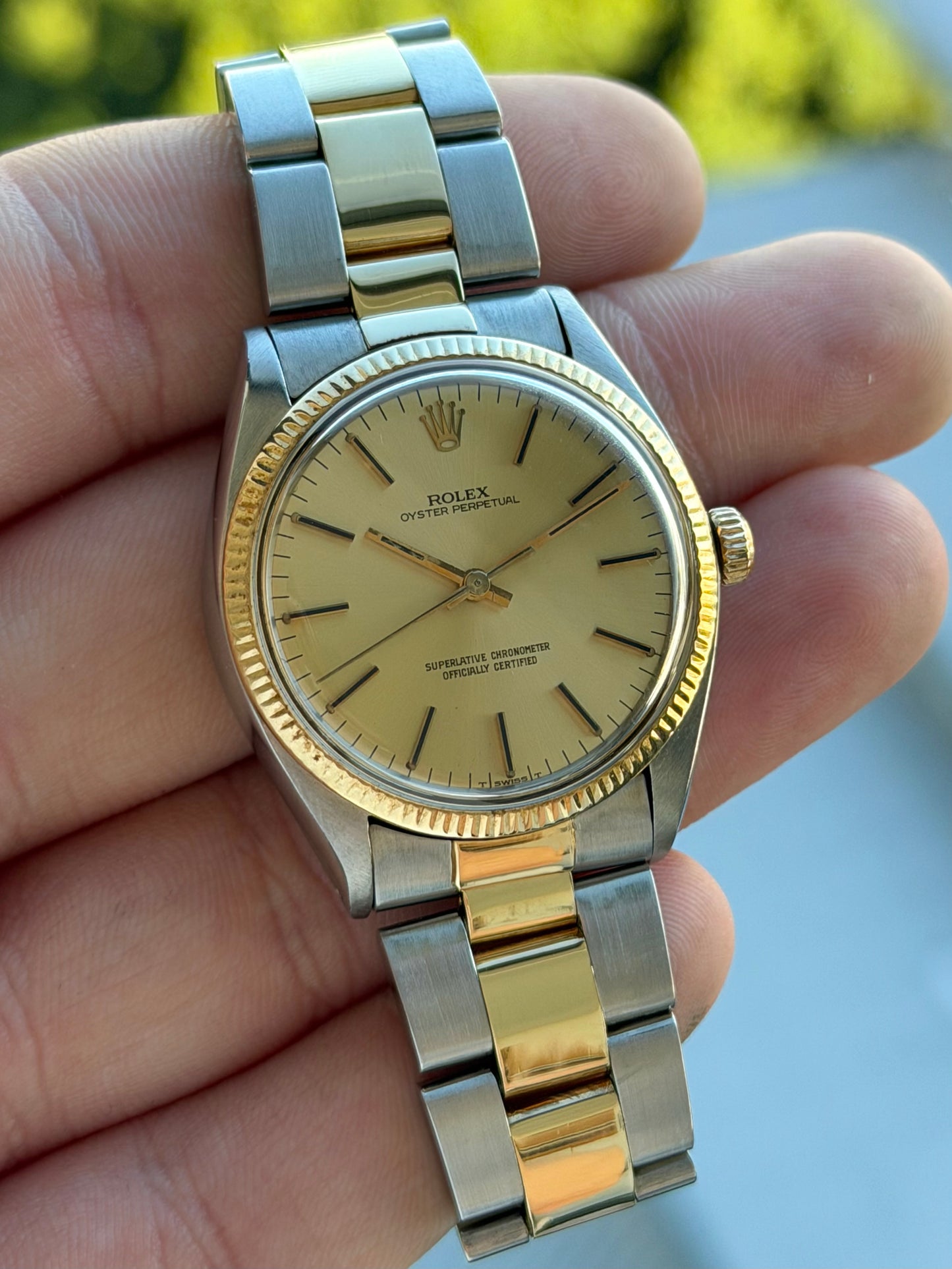 Rolex Oyster Perpetual Two Tone 1005 1979