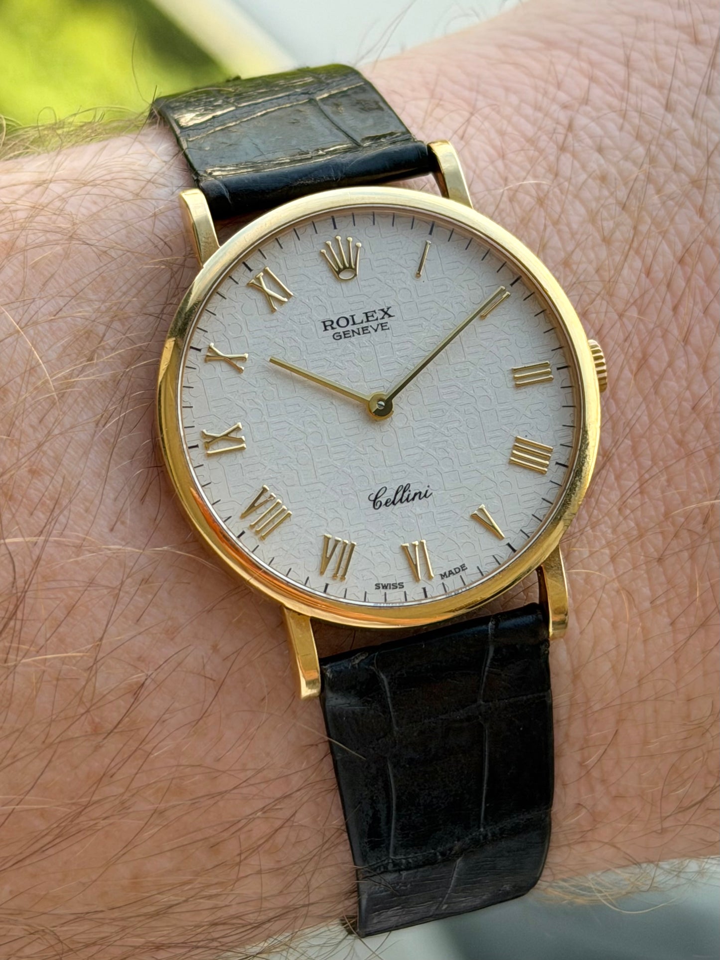 Rolex Cellini White Roman Numeral 5112 with Buckle 1992