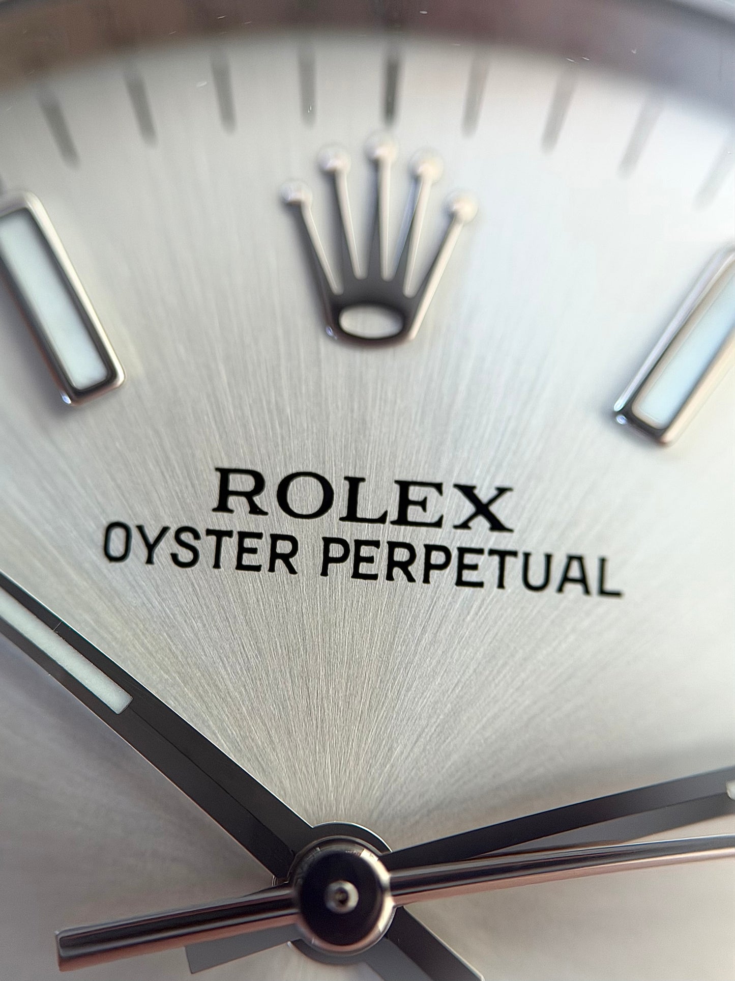 Rolex Oyster Perpetual 36mm 3,6,9 Silver Dial