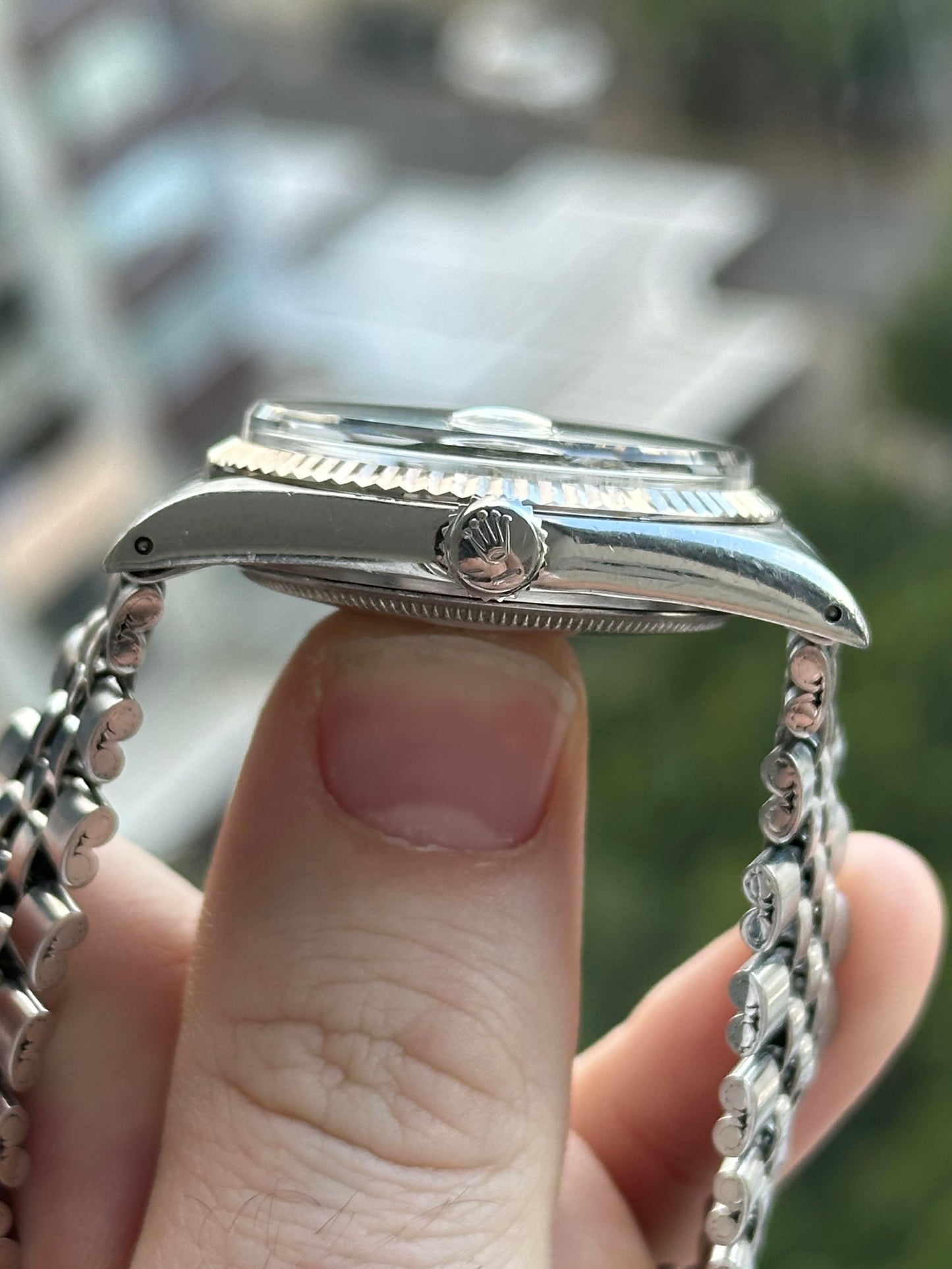 Rolex Datejust 1601 Silver Doorstop Dial 1967