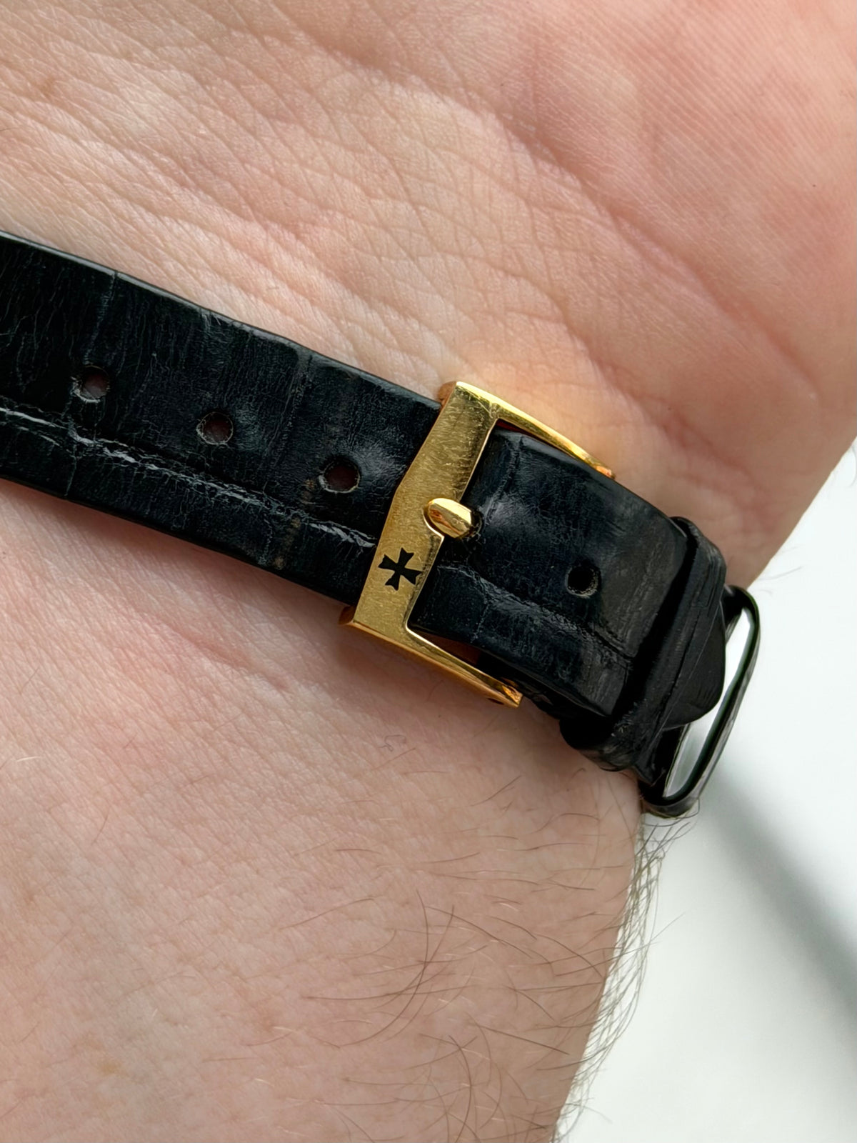 Vacheron Constantin Ultrathin Black Dial 33051 with Buckle and Leather