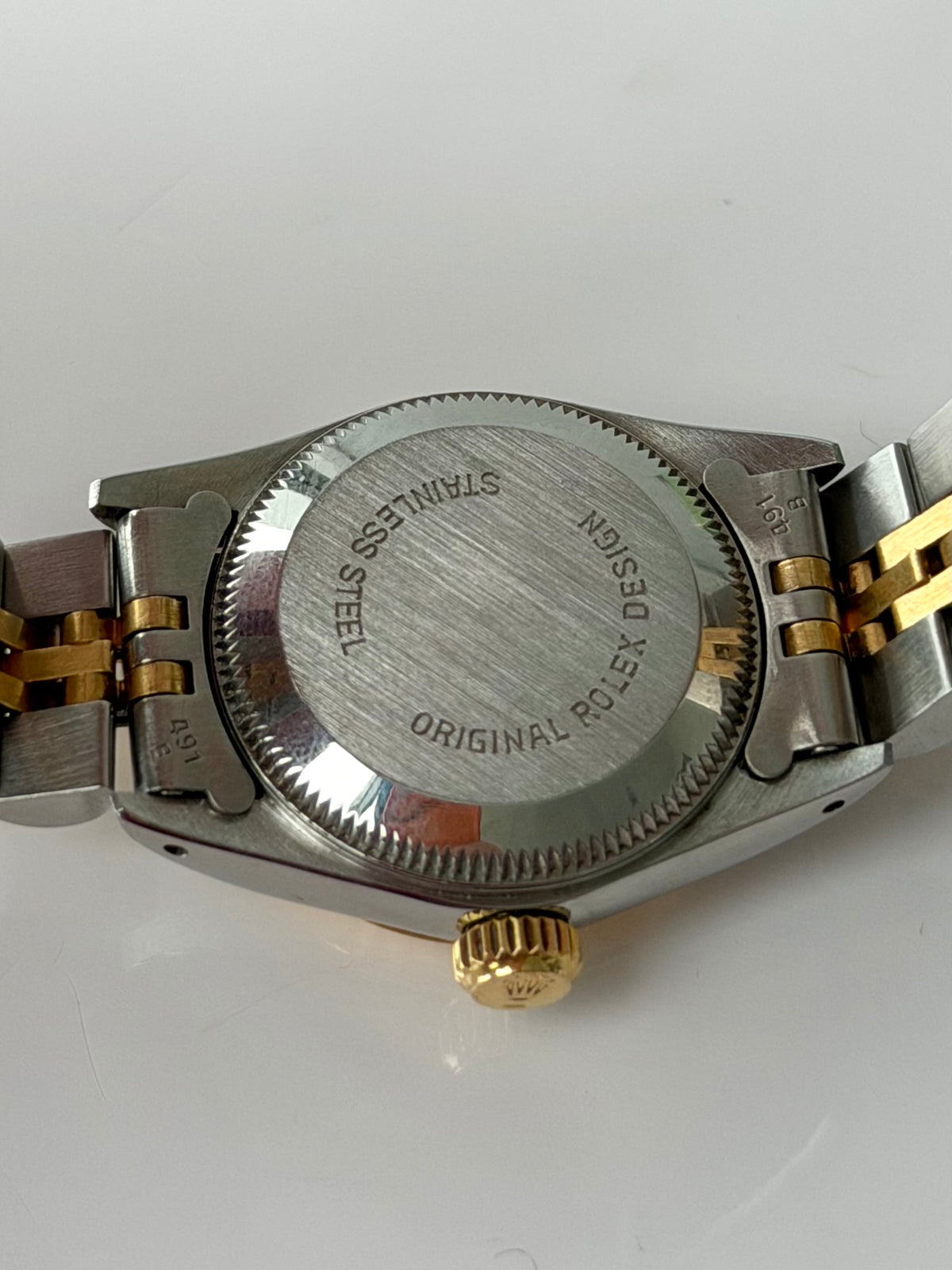 Rolex Ladies Oyster Fluted Champ Dial 1987 67193 with Box