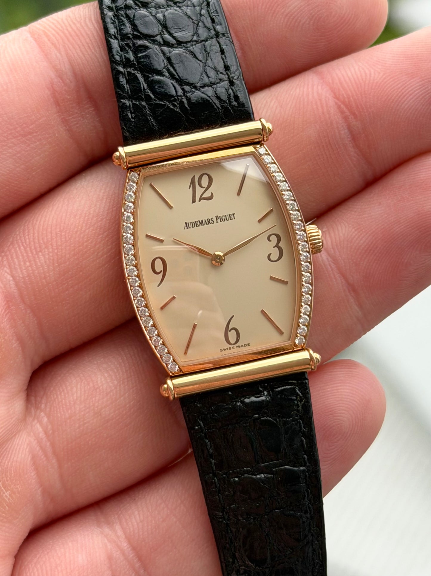 Audemars Piguet Carnegie Rose Gold Diamond Bezel with Buckle
