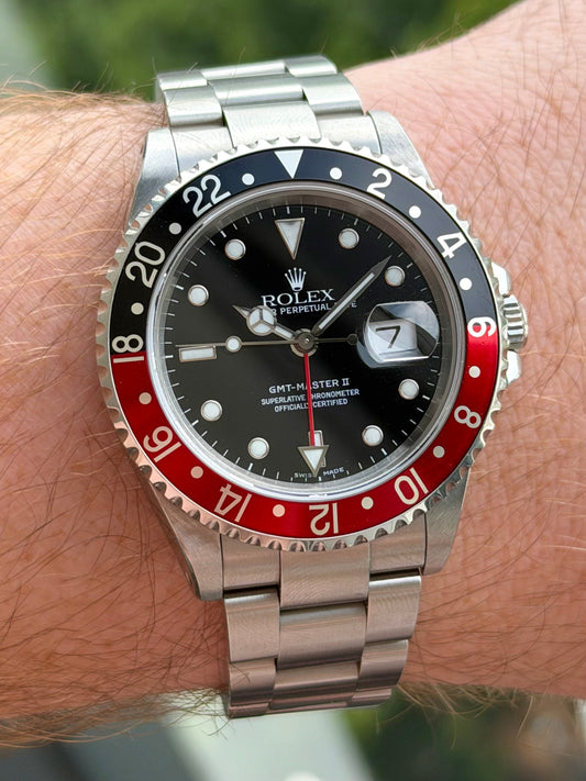 Rolex GMT Master II Coke 16710 Full Set 2001