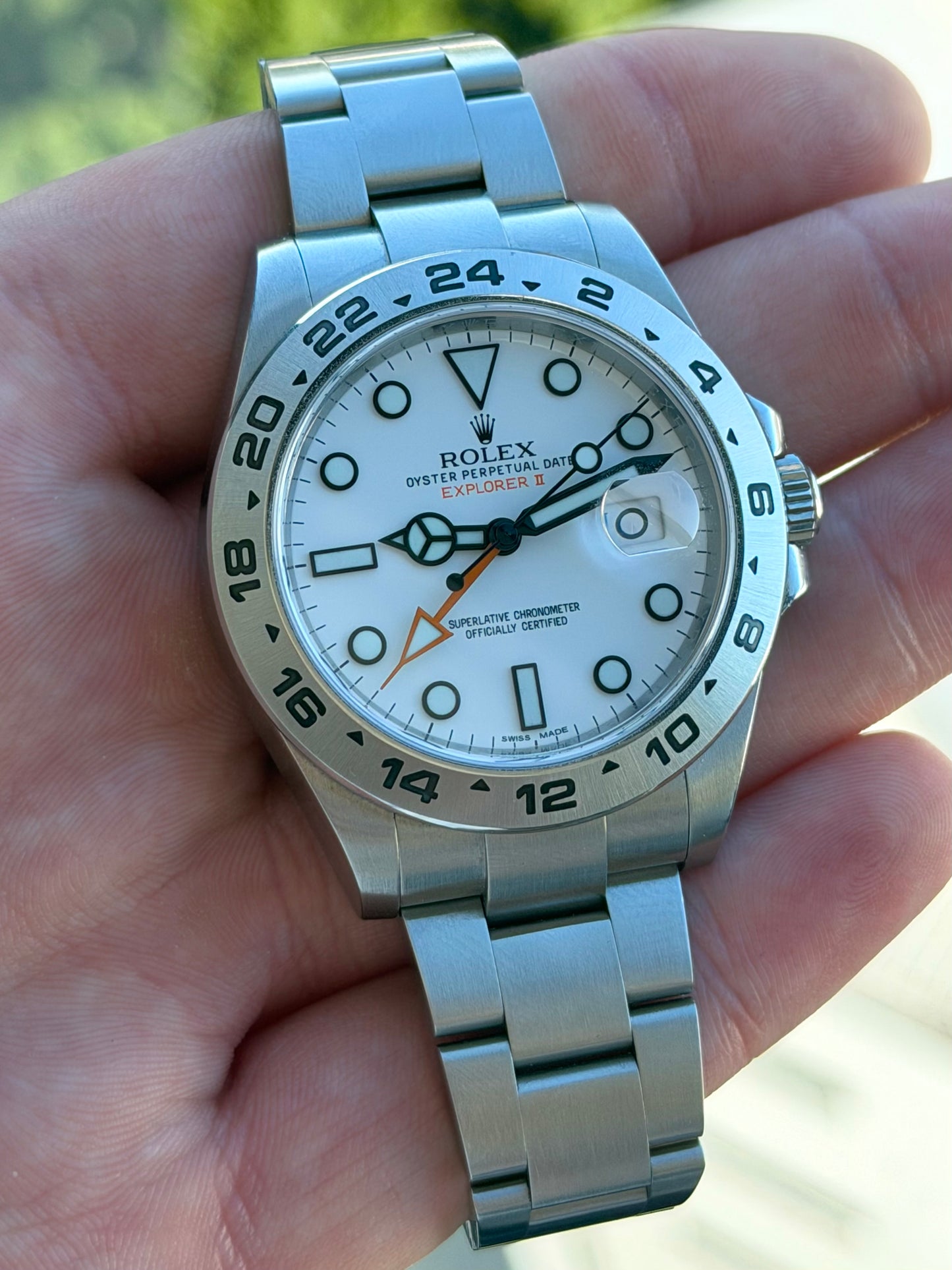 Rolex Explorer II White 42mm 216570 Full Set 2017