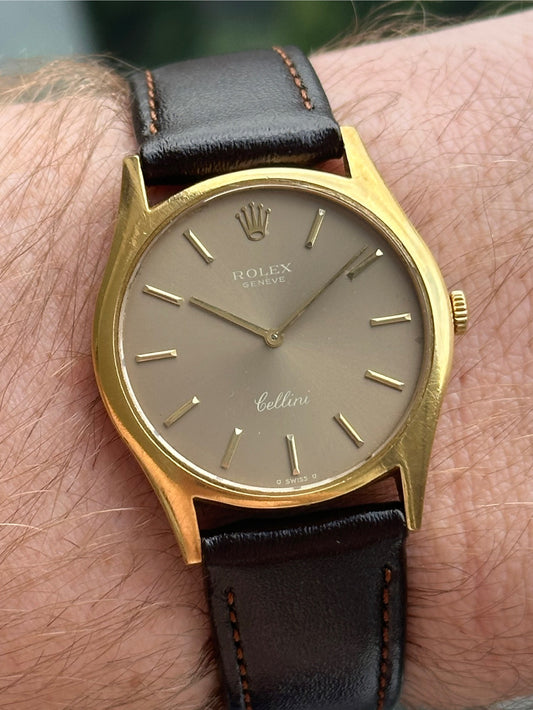 Rolex Cellini Havana Ghost Dial Solid 18k Gold