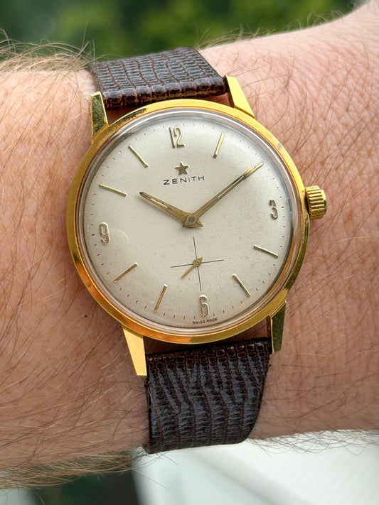 Zenith Sub Seconds Jumbo 1960s with Box