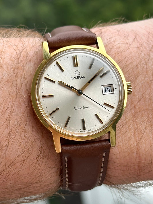Omega Geneve Date Silver Dial