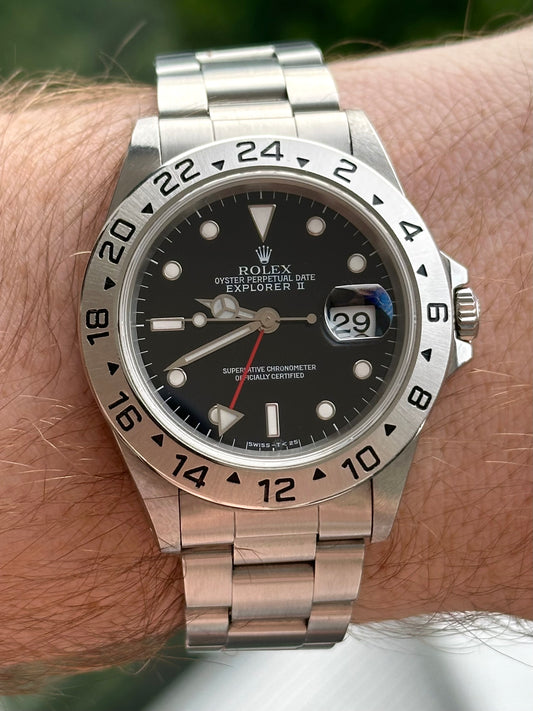 Rolex Explorer II Black Dial 16570 1995 with Box