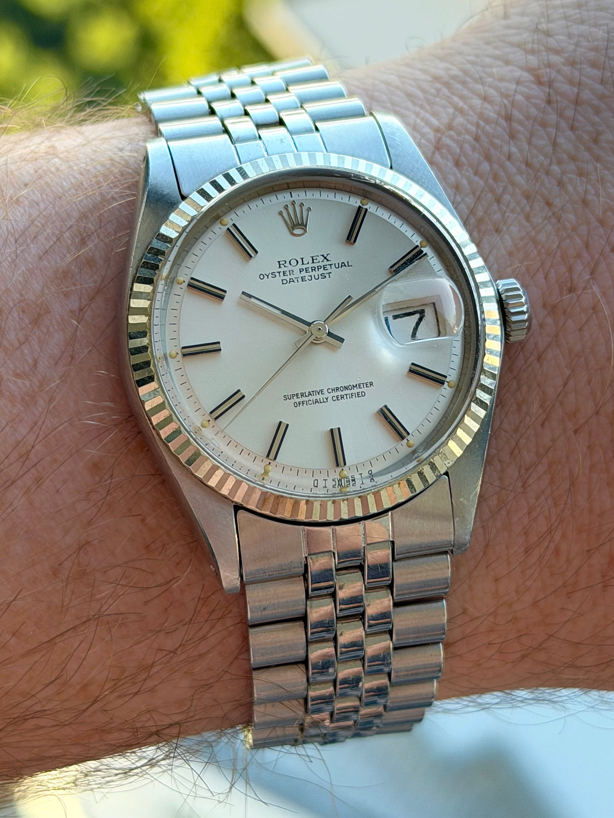 Rolex Datejust “Wide Boy” Dial 1601 1973