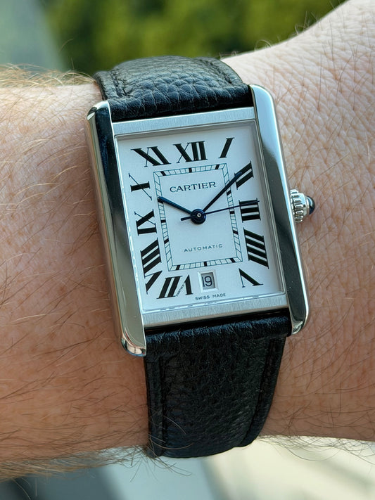 Cartier Tank Solo XL on Original Leather Full Set 2017