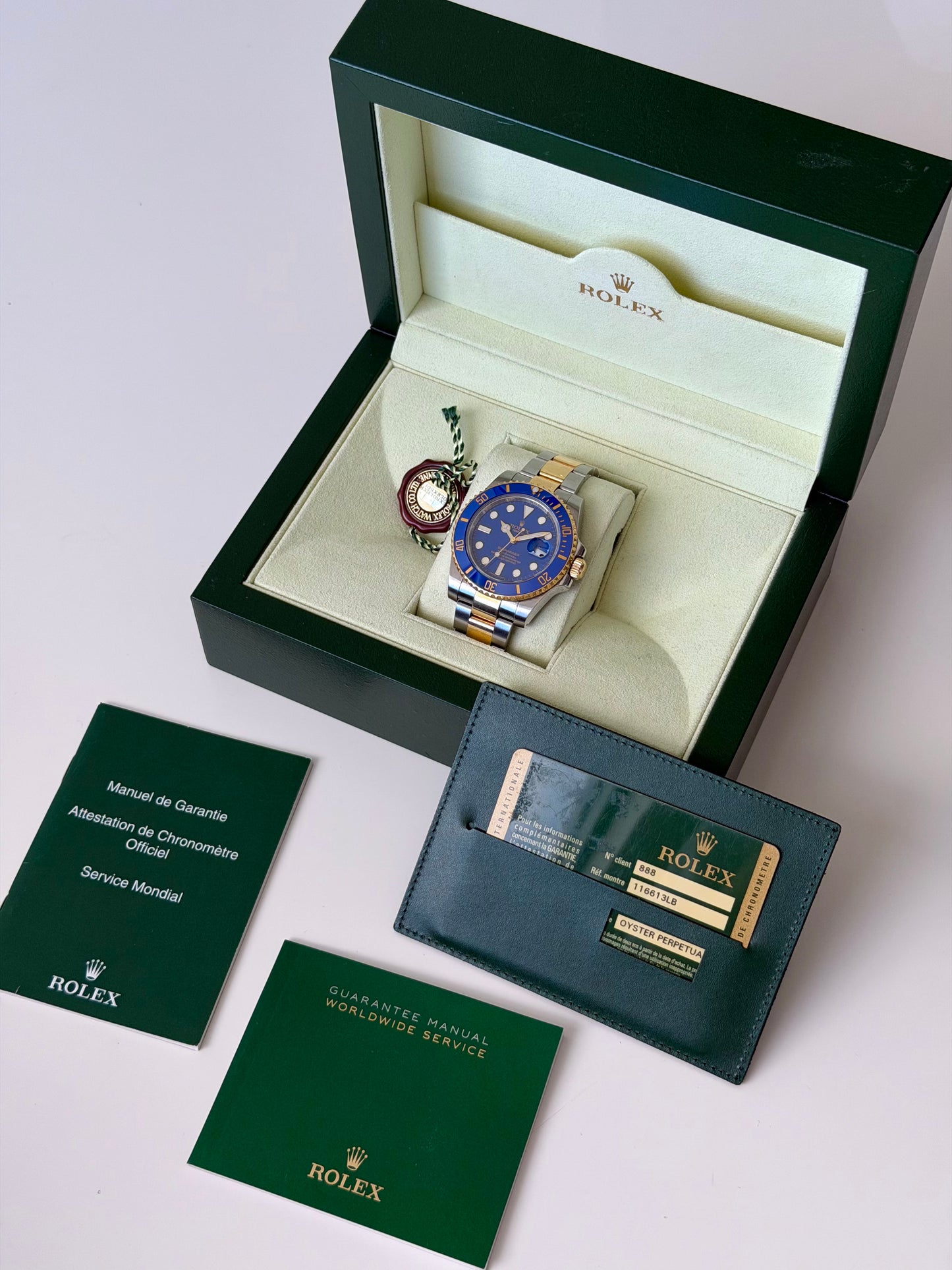 Rolex Submariner Ceramic Blusey “Flat Dial” 2012 Full Set