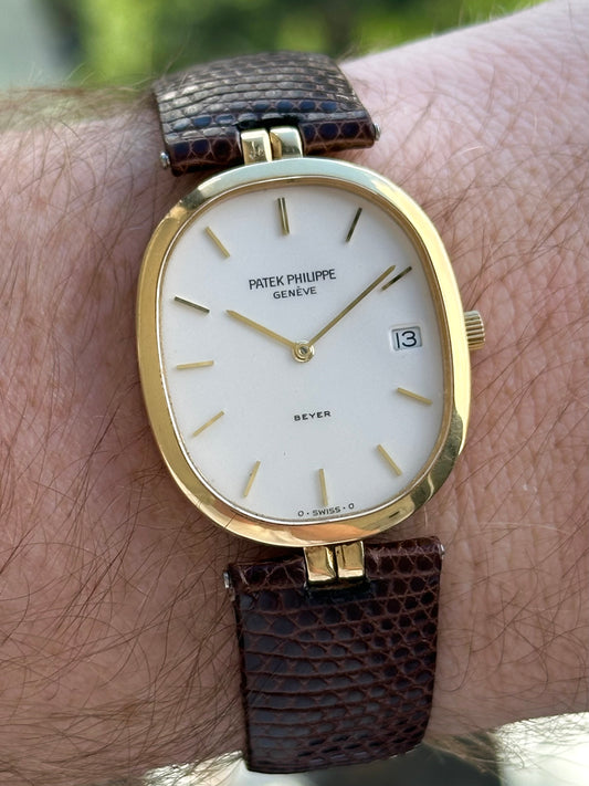 Patek Philippe Ellipse White Beyer Double Signed Dial