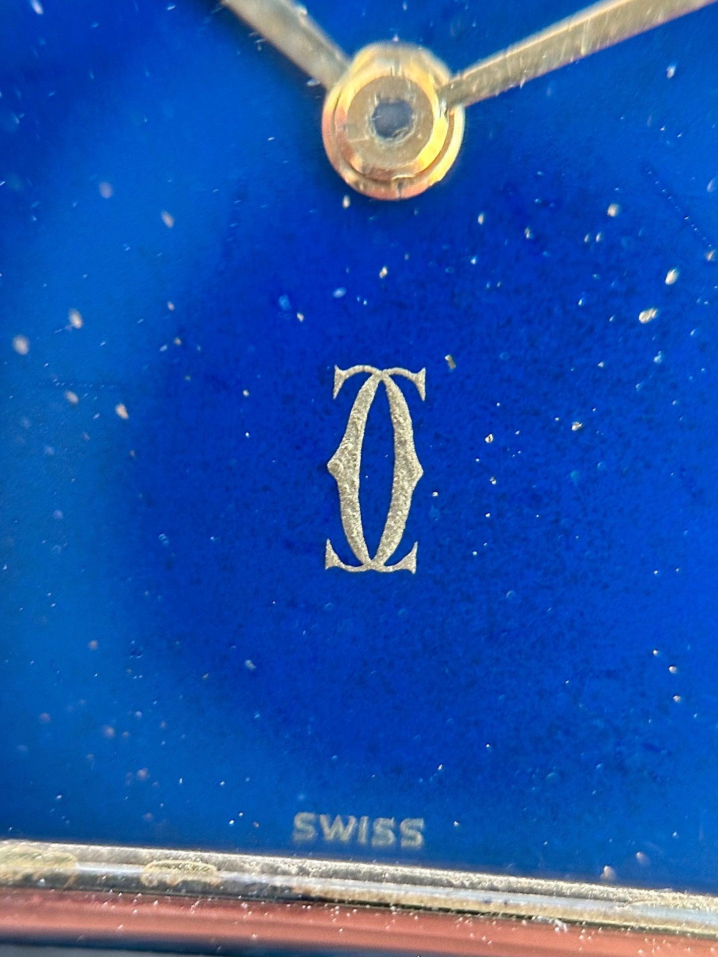 Cartier Tank Paris Manual Wind Blue Lapis Dial