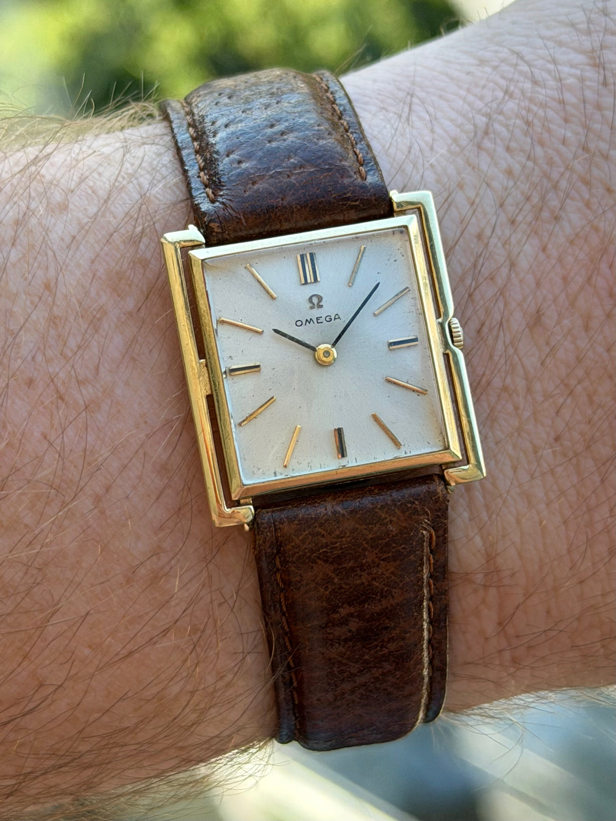 Omega Skeleton Case Solid 14k Gold 1964