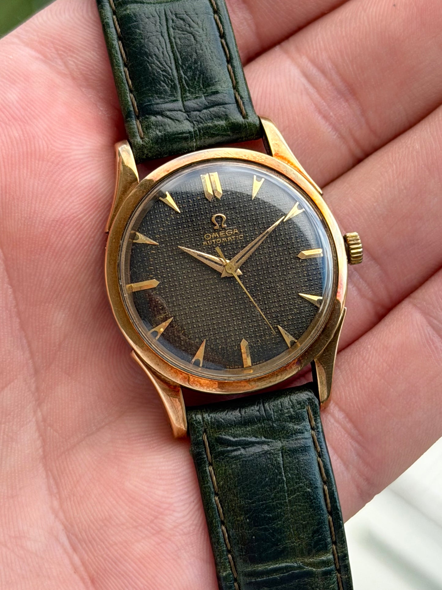 Omega Black Waffle Dial  2635-6