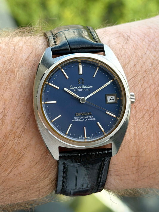 Omega Constellation Blue Dial 168.0056