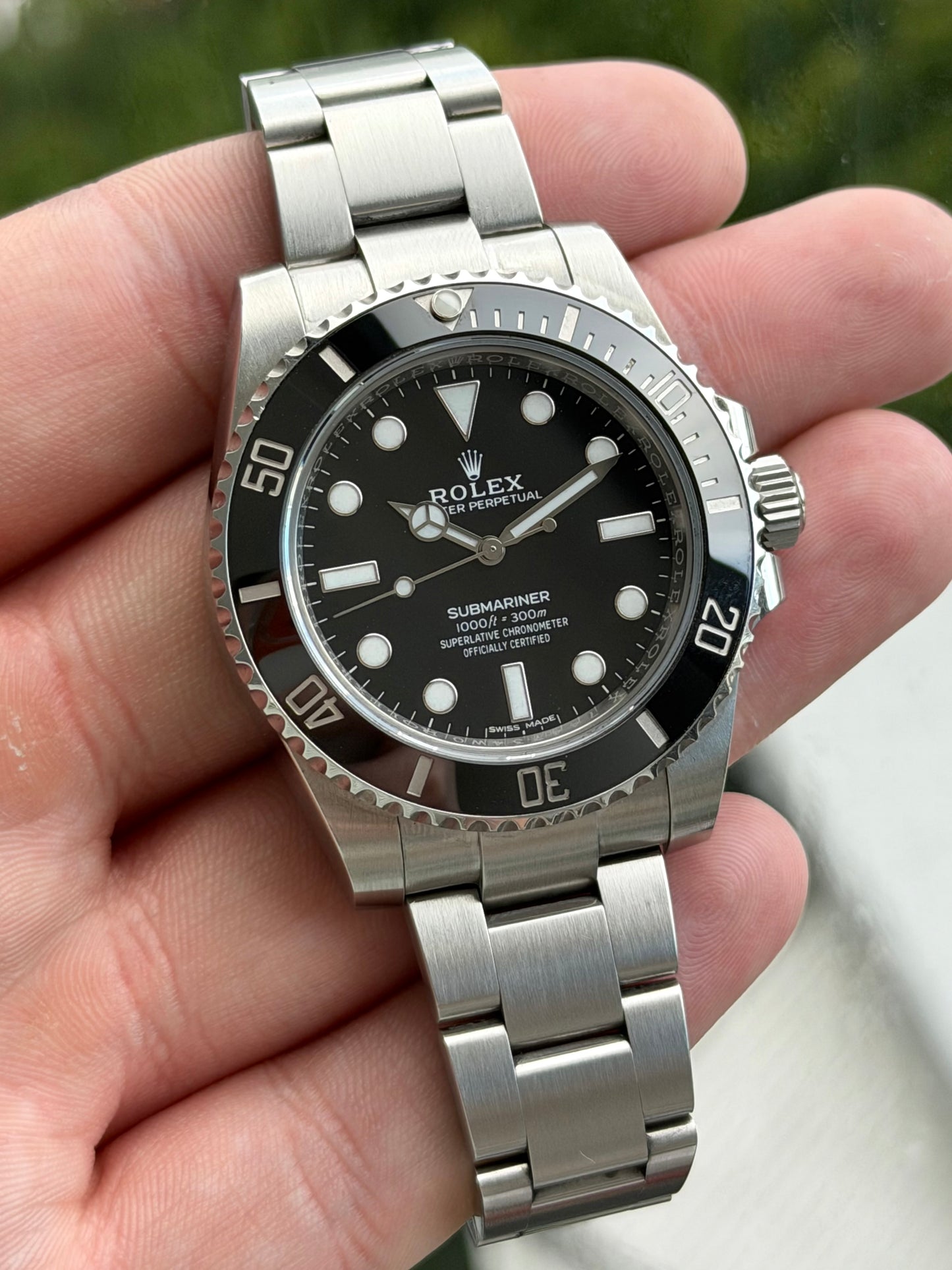 Rolex Submariner No Date Ceramic 114060 2018 Full Set