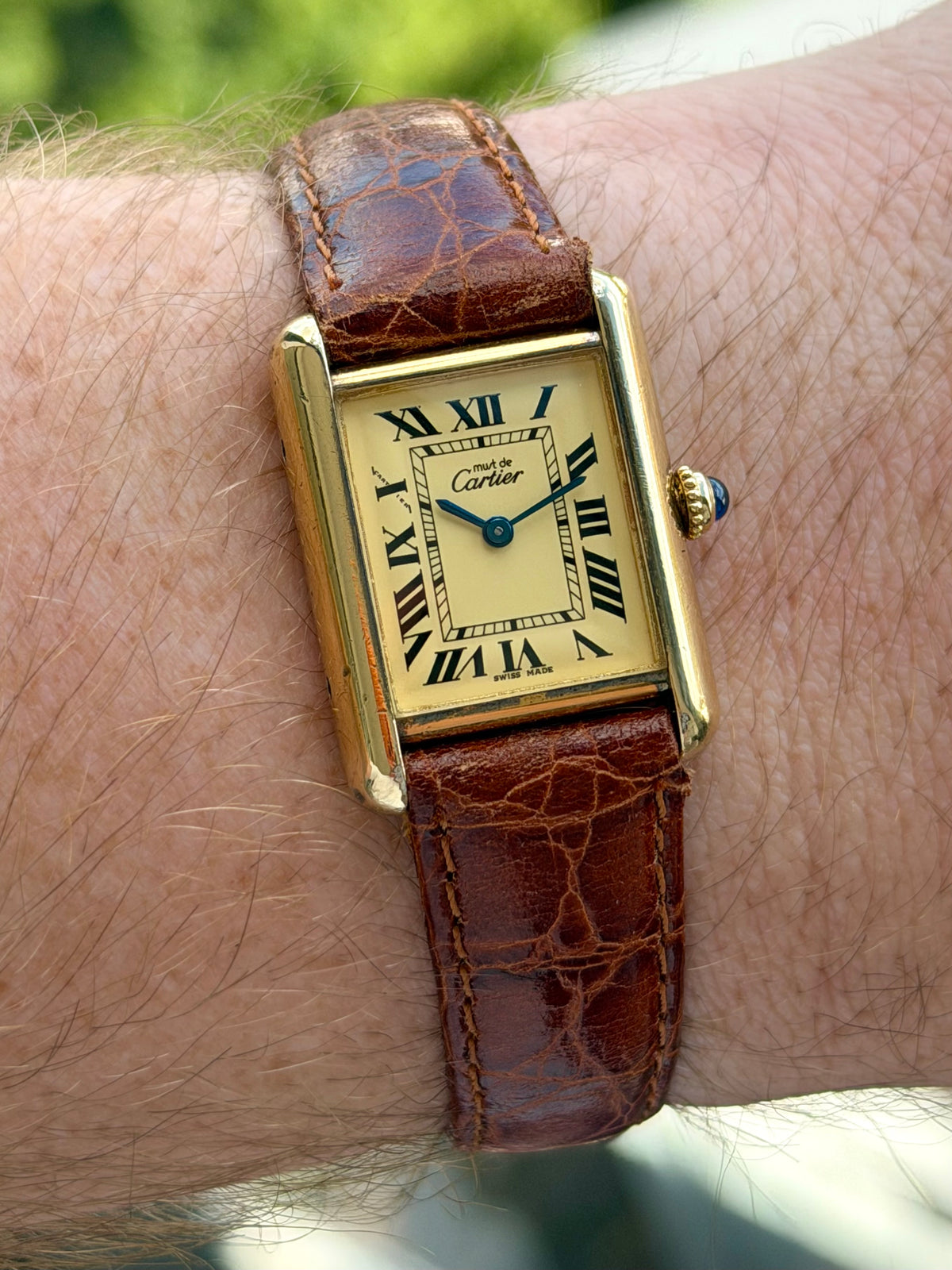 Cartier Tank Lemon Roman Numeral Dial
