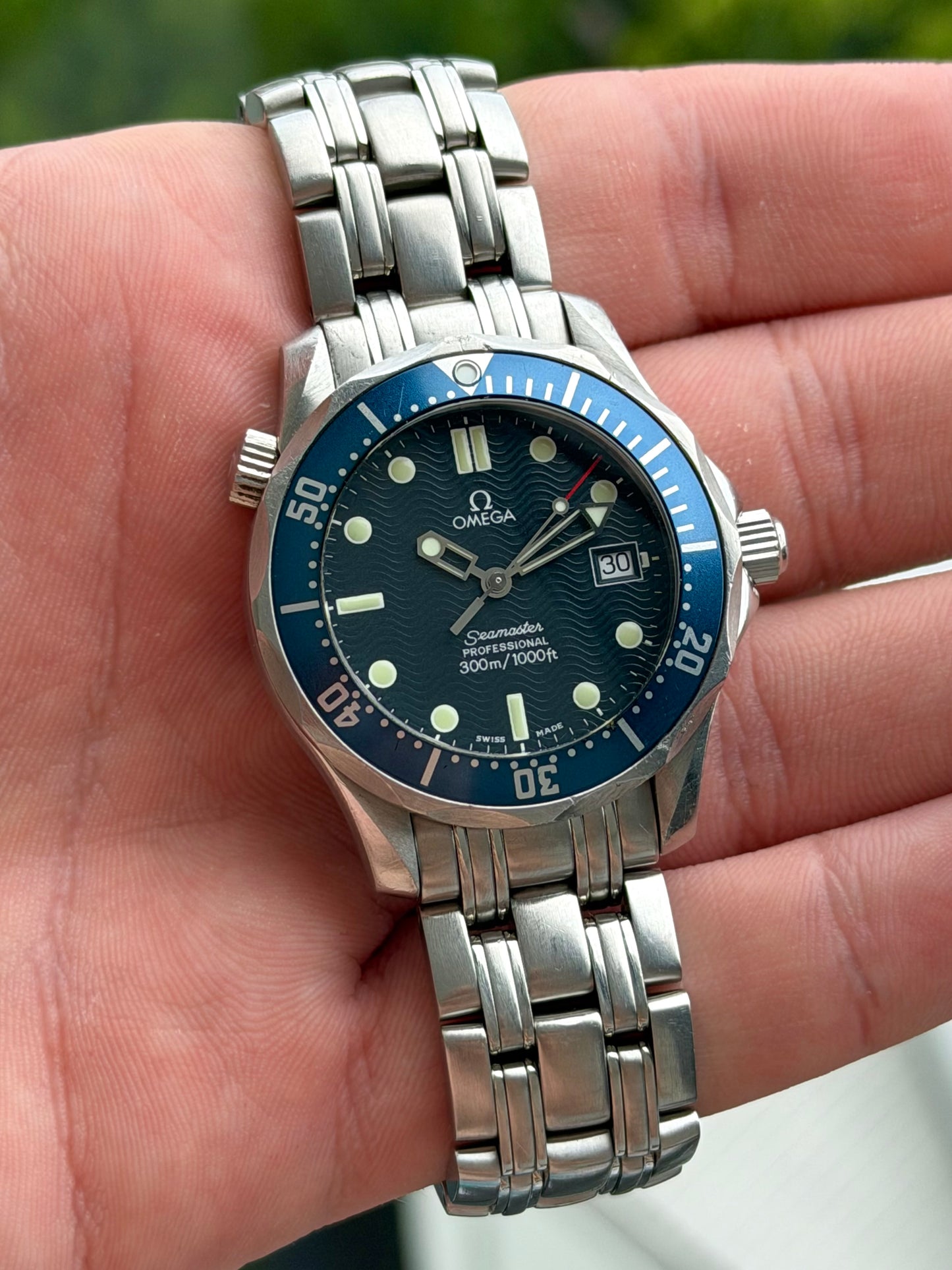 Omega Seamaster 300 Wave Dial 36 1998