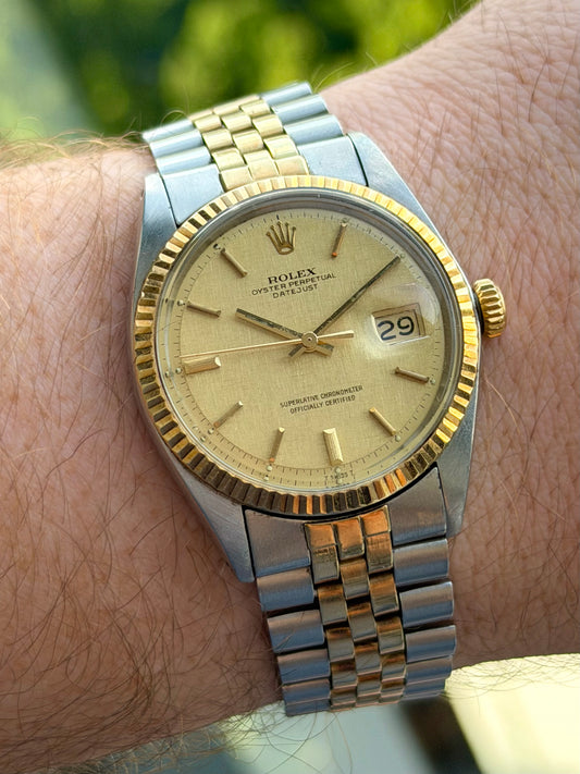 Rolex Datejust 1601 Linen Doorstep Dial 1972