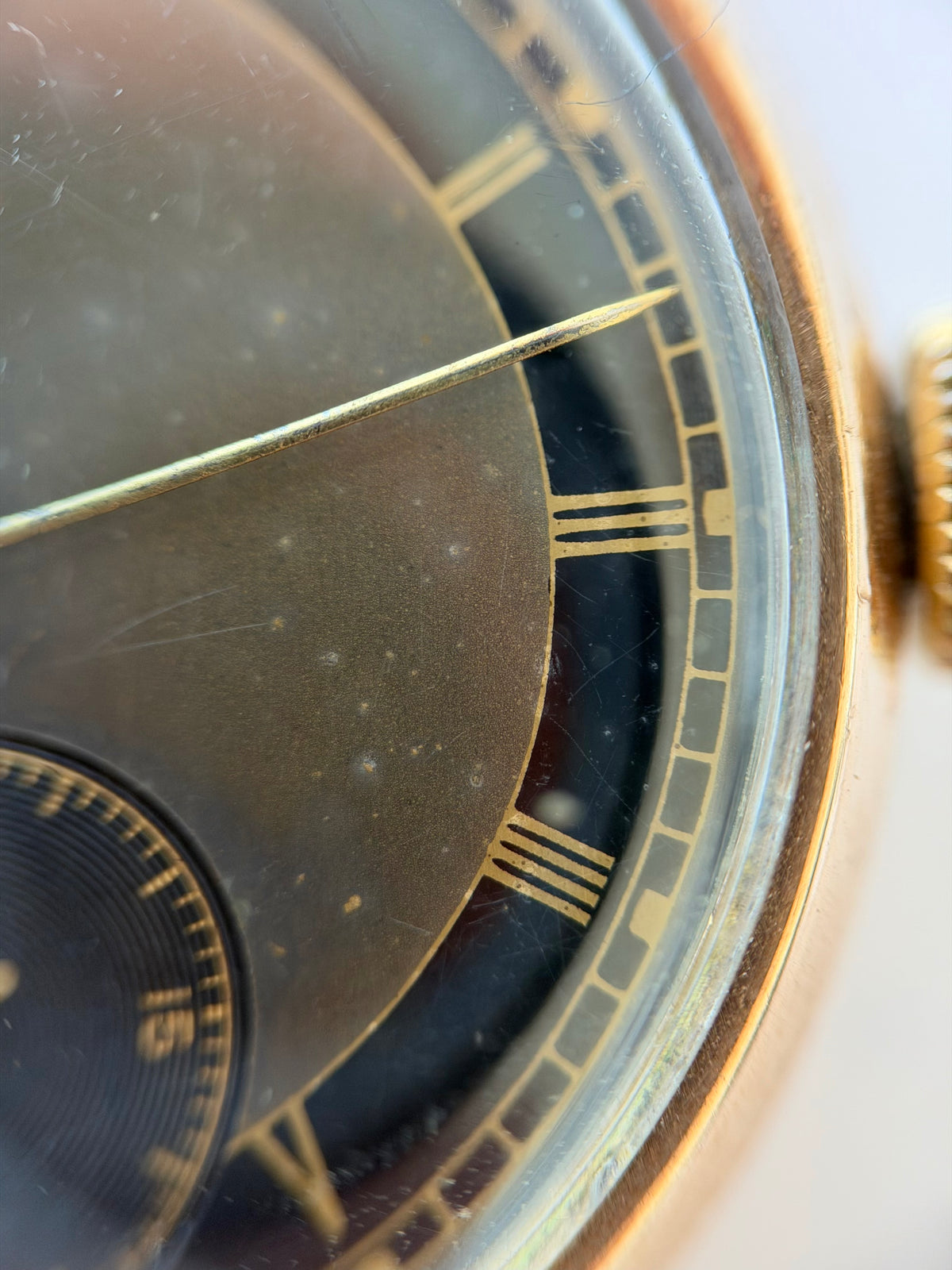 Omega Sub Seconds Dress 1939 9k Rose Gold
