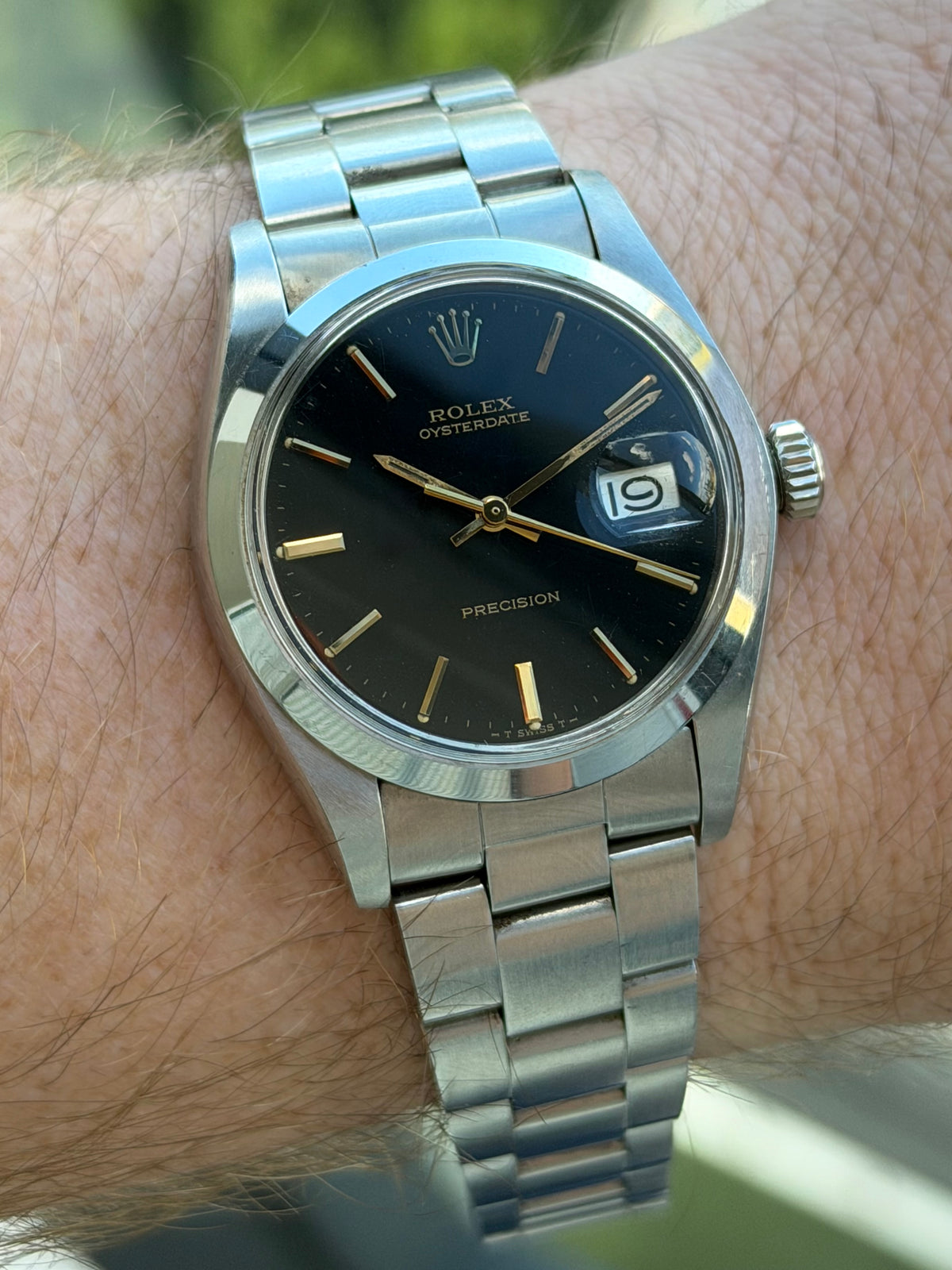 Rolex Oysterdate Black Dial 6694 1981
