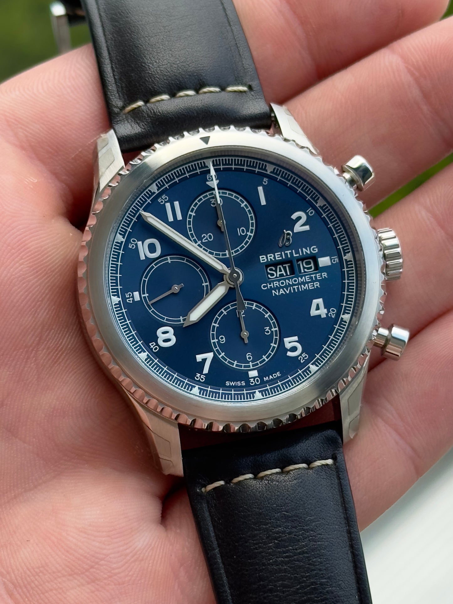 Breitling Navitimer 8 Blue Dial Full Set