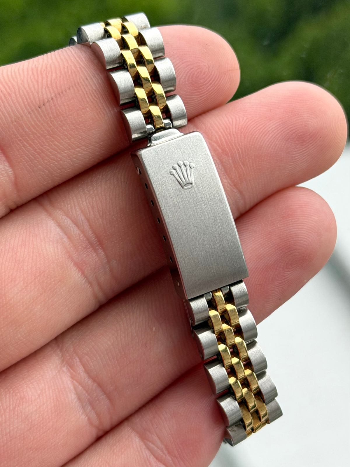 Rolex Ladies Oyster Fluted Champ Dial 1987 67193 with Box