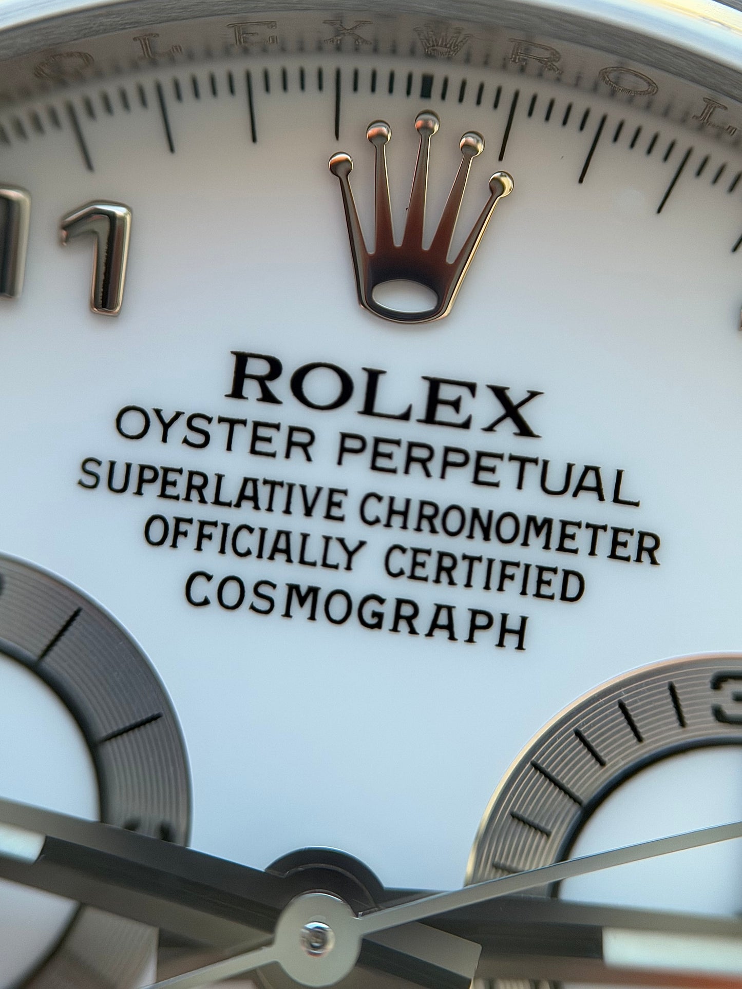 Rolex Daytona White Gold Rehaut 116519 2007