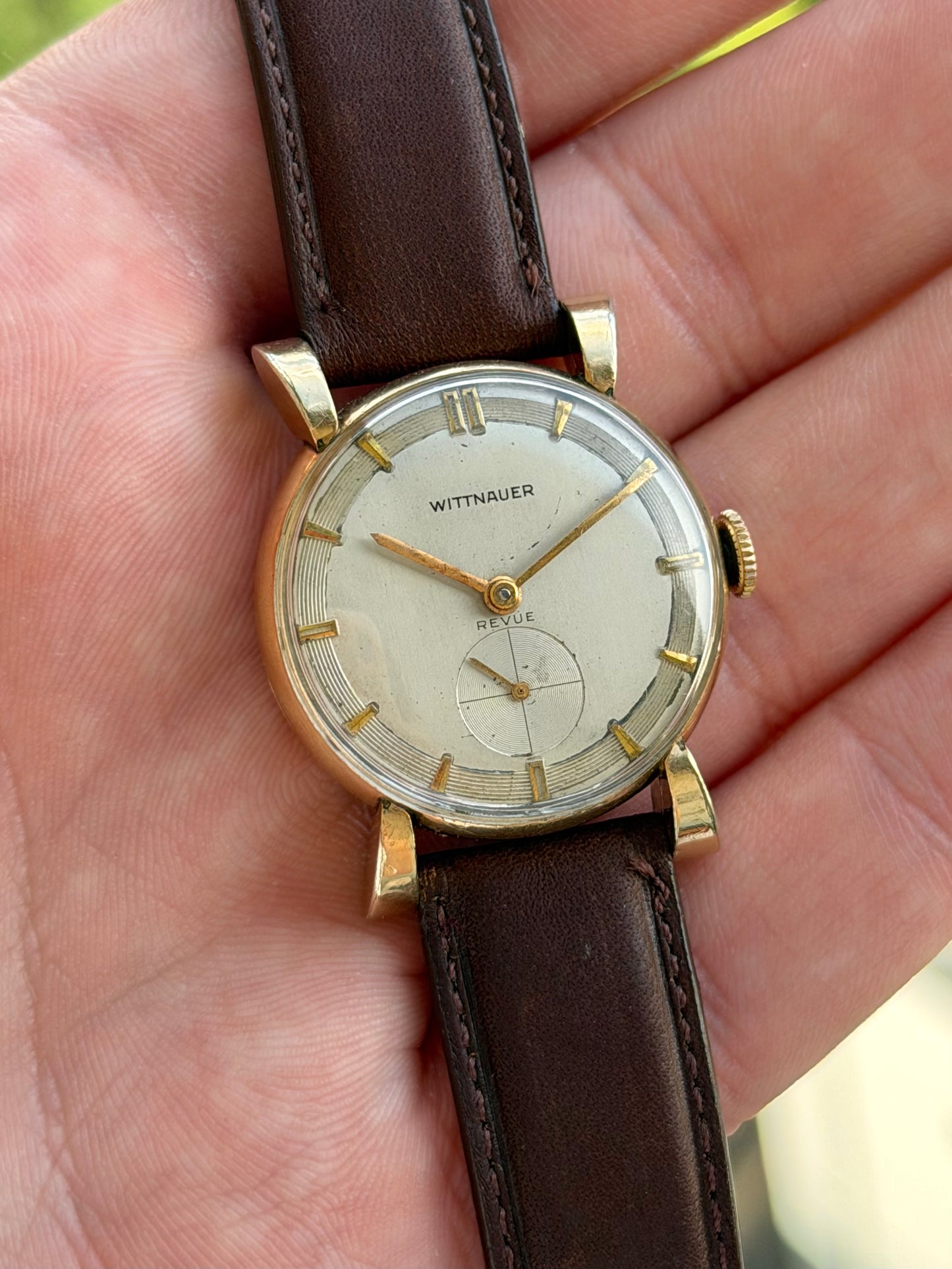 Wittnauer Sub Seconds Fancy Lugs with Box