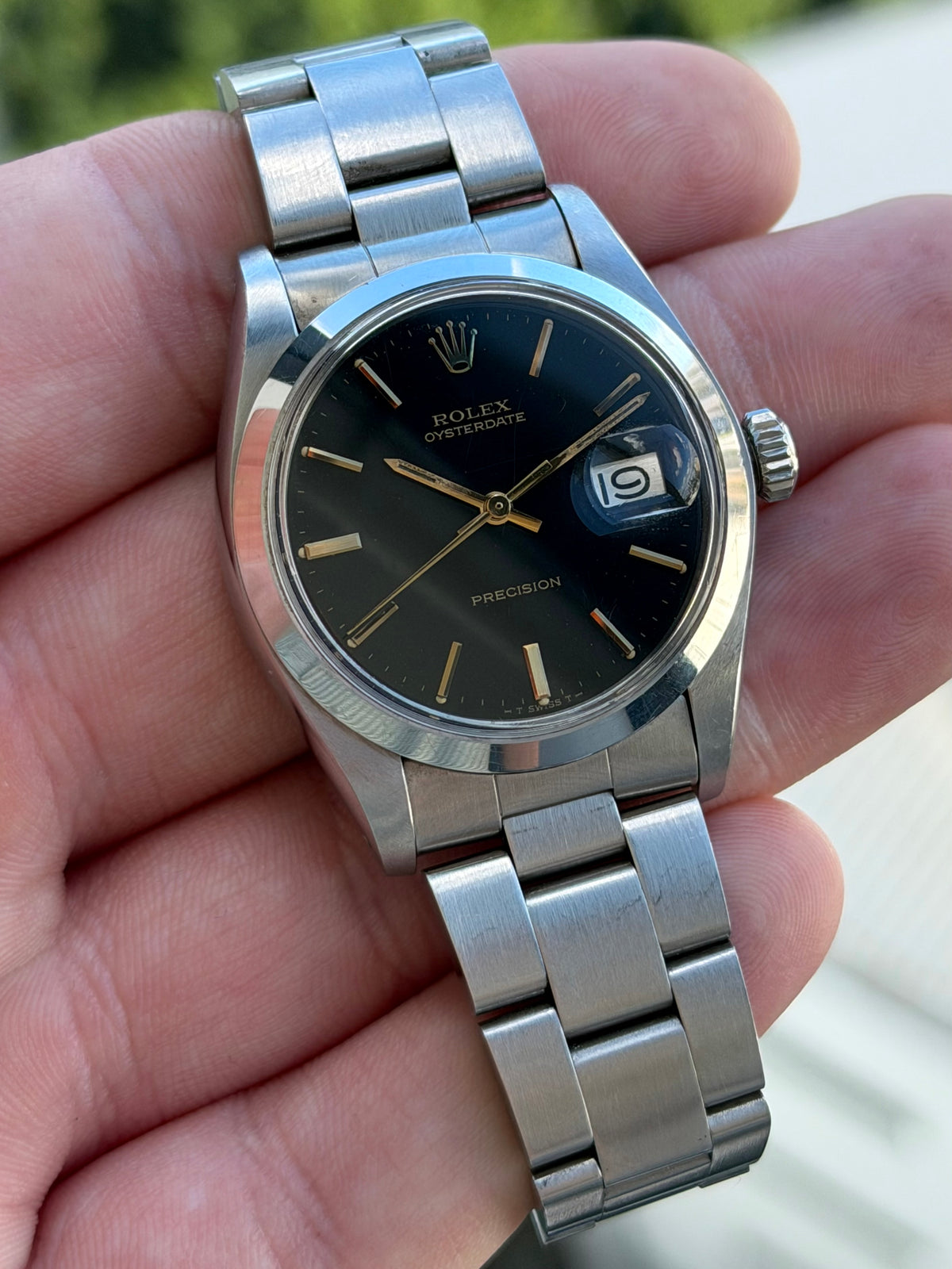 Rolex Oysterdate Black Dial 6694 1981