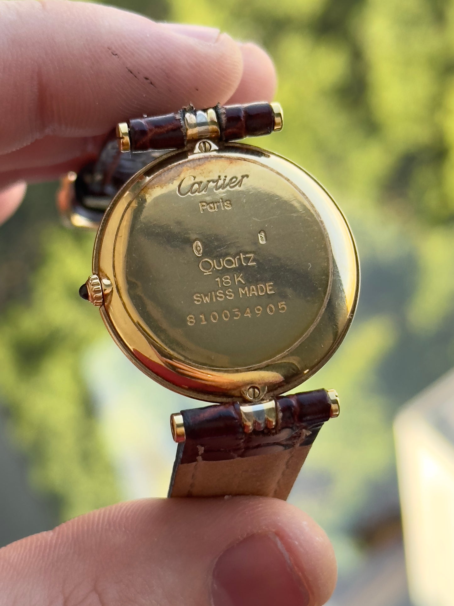 Cartier Vendome Tri Tone 81003 18k