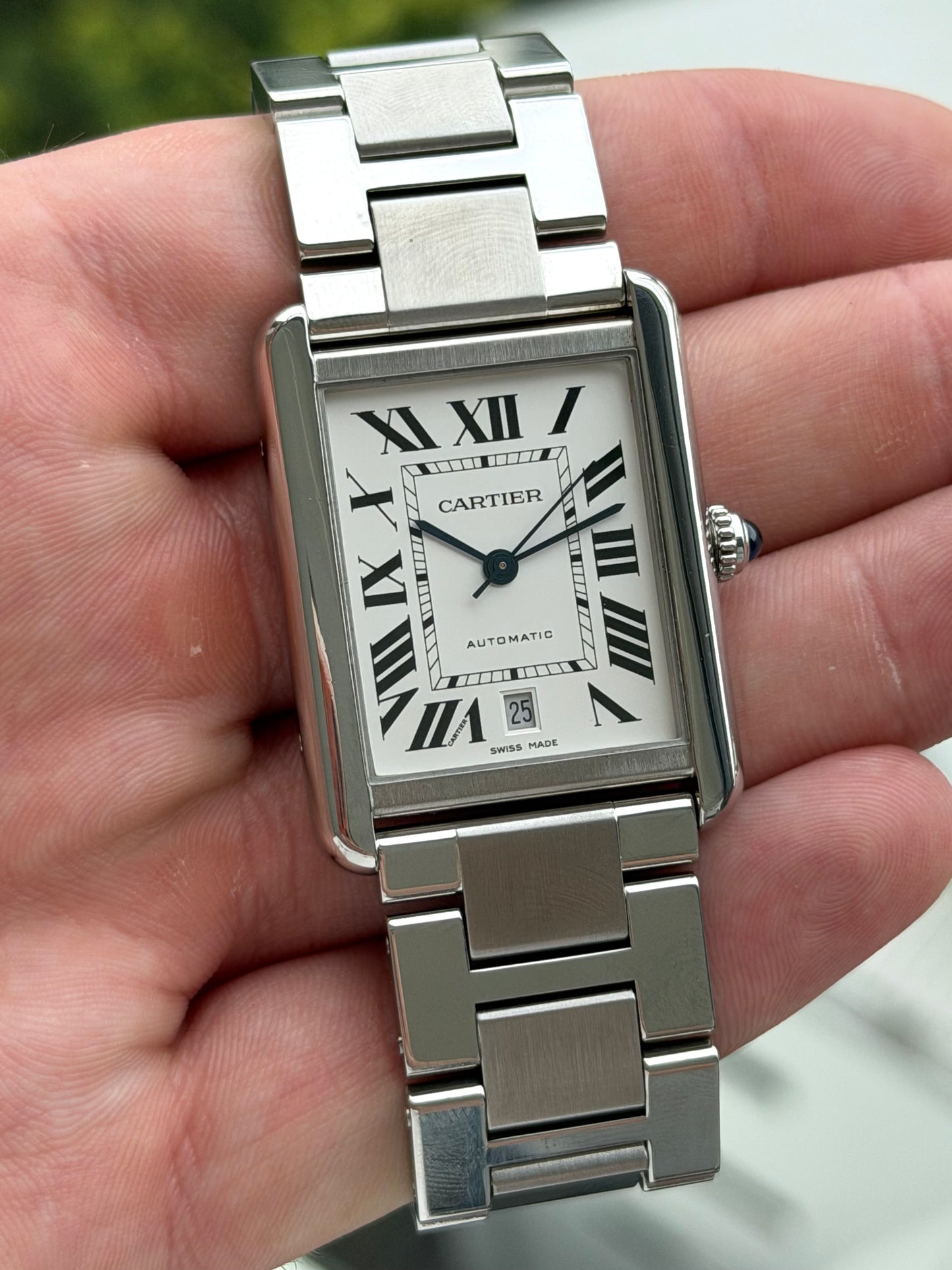 Cartier Tank Solo XL on Bracelet with Papers W5200028