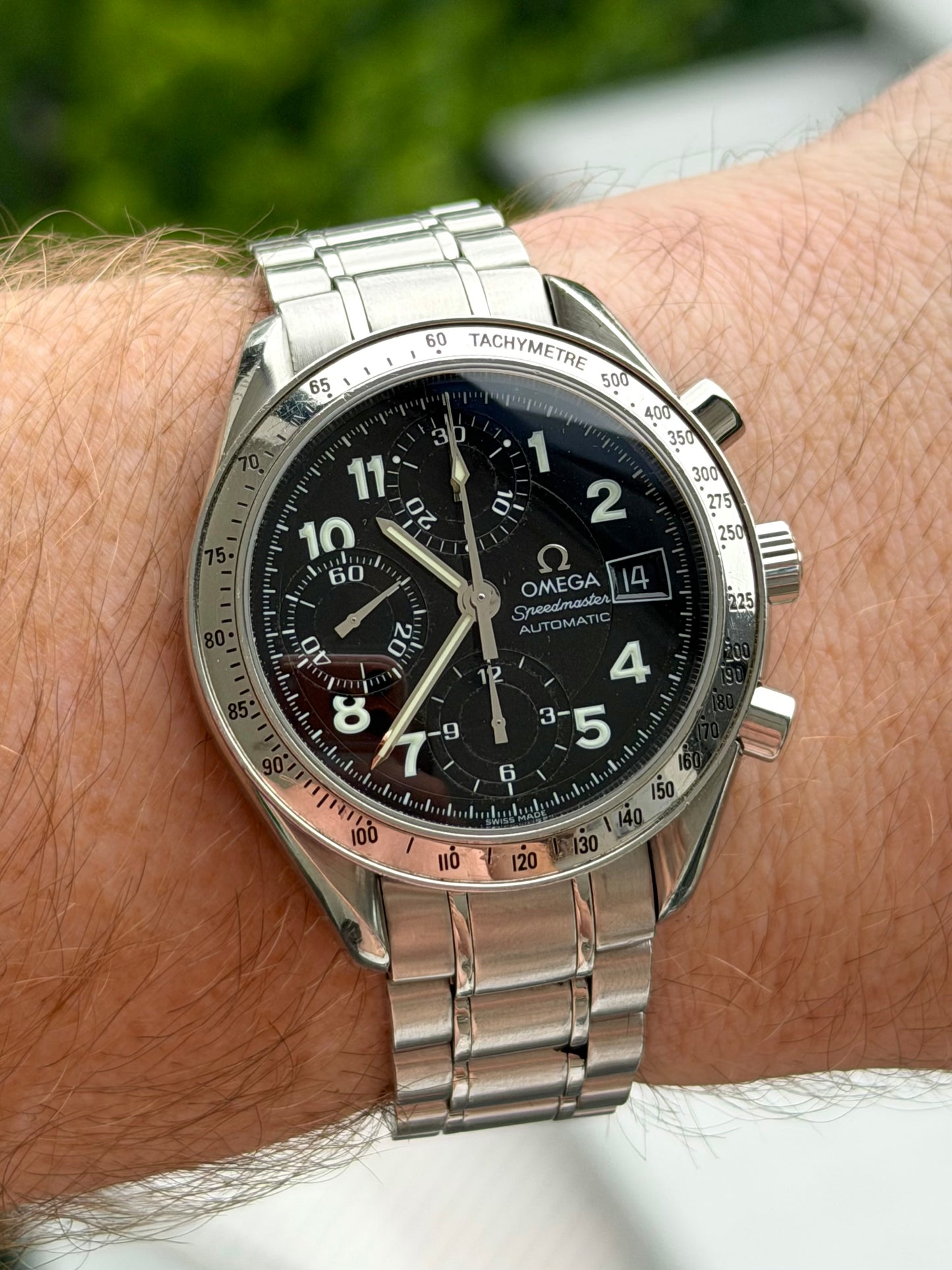 Omega Speedmaster Reduced Black Arabic Numeral Dial 3513.52 JDM