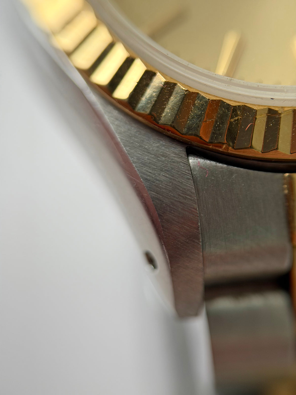 Rolex Ladies Oyster Fluted Champ Dial 1987 67193 with Box