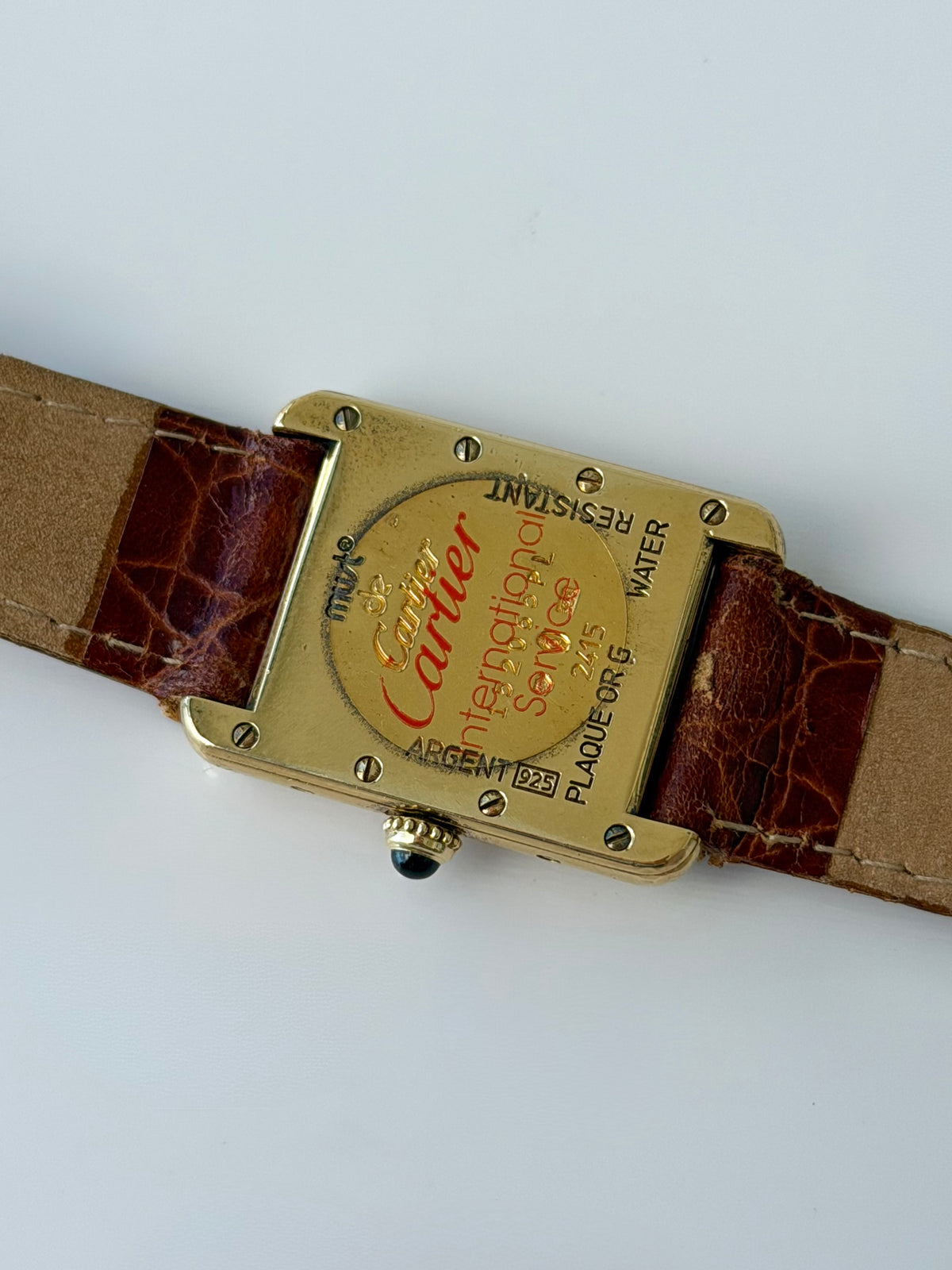Cartier Tank Lemon Roman Numeral Dial
