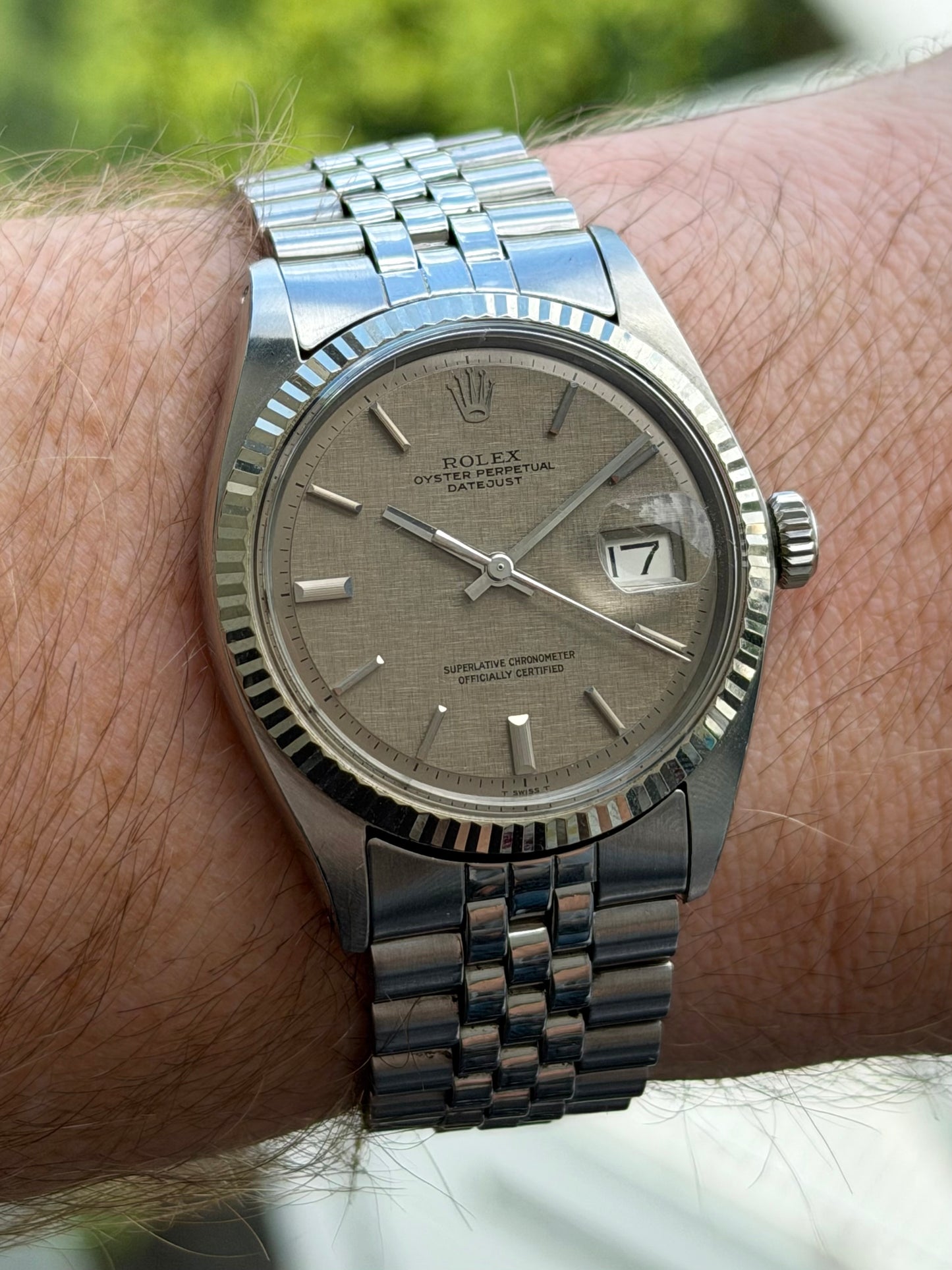 Rolex Datejust 1601 Linen Doorstep Dial 1972