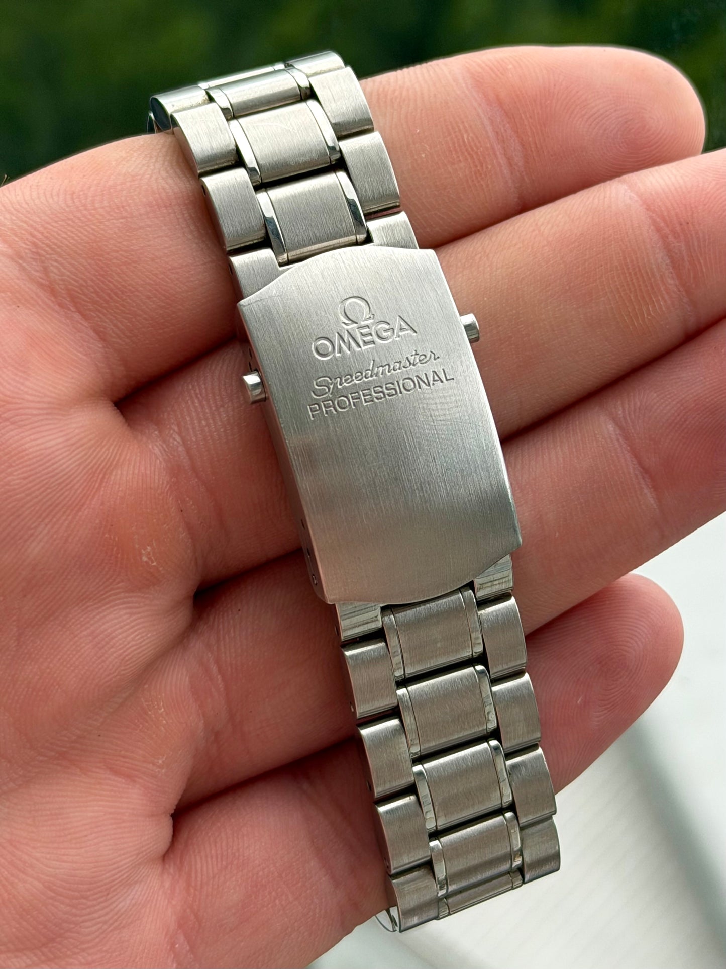 Omega Speedmaster Sapphire Sandwich Moonphase with Papers