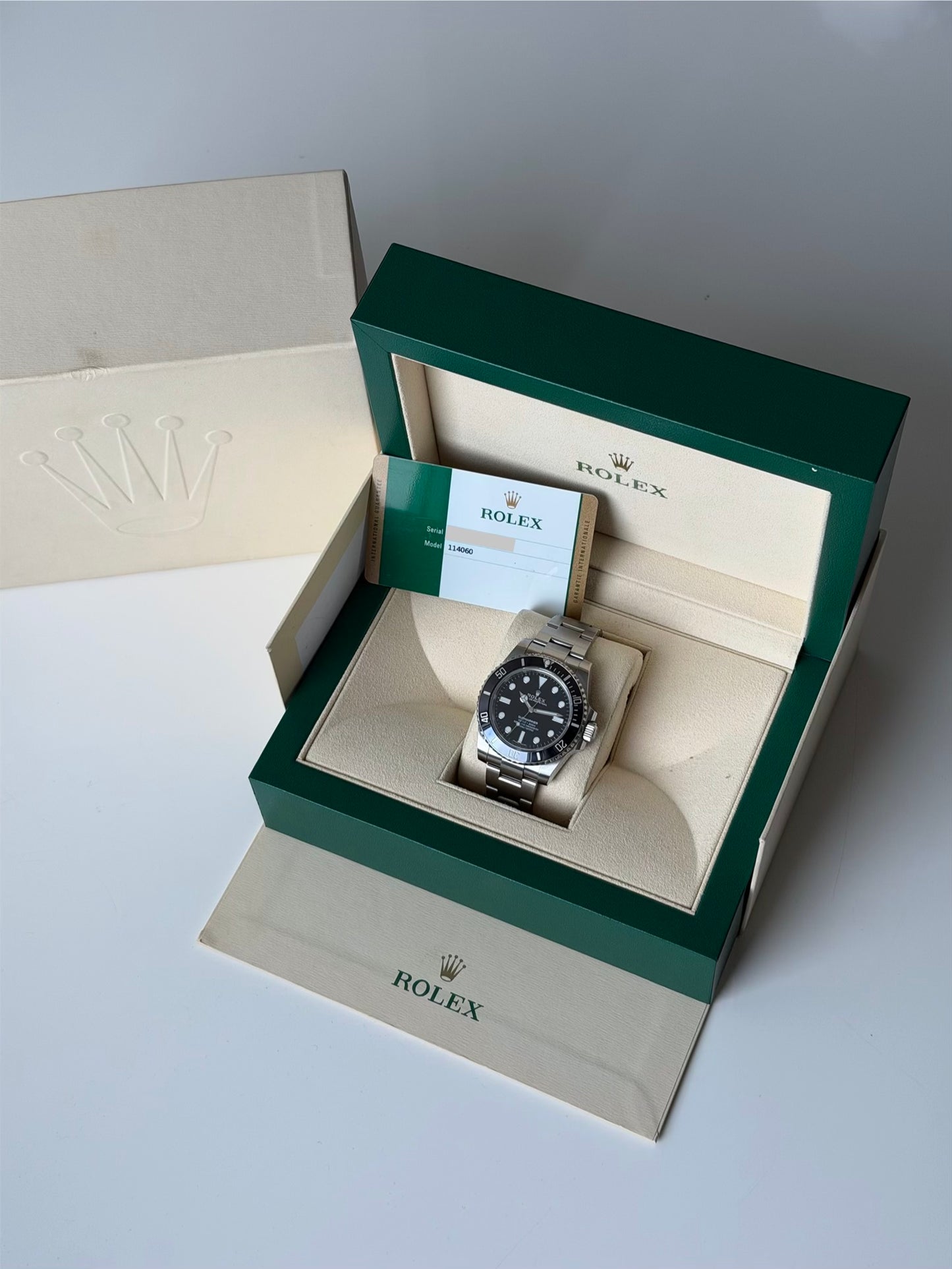 Rolex Submariner No Date Ceramic 114060 2018 Full Set