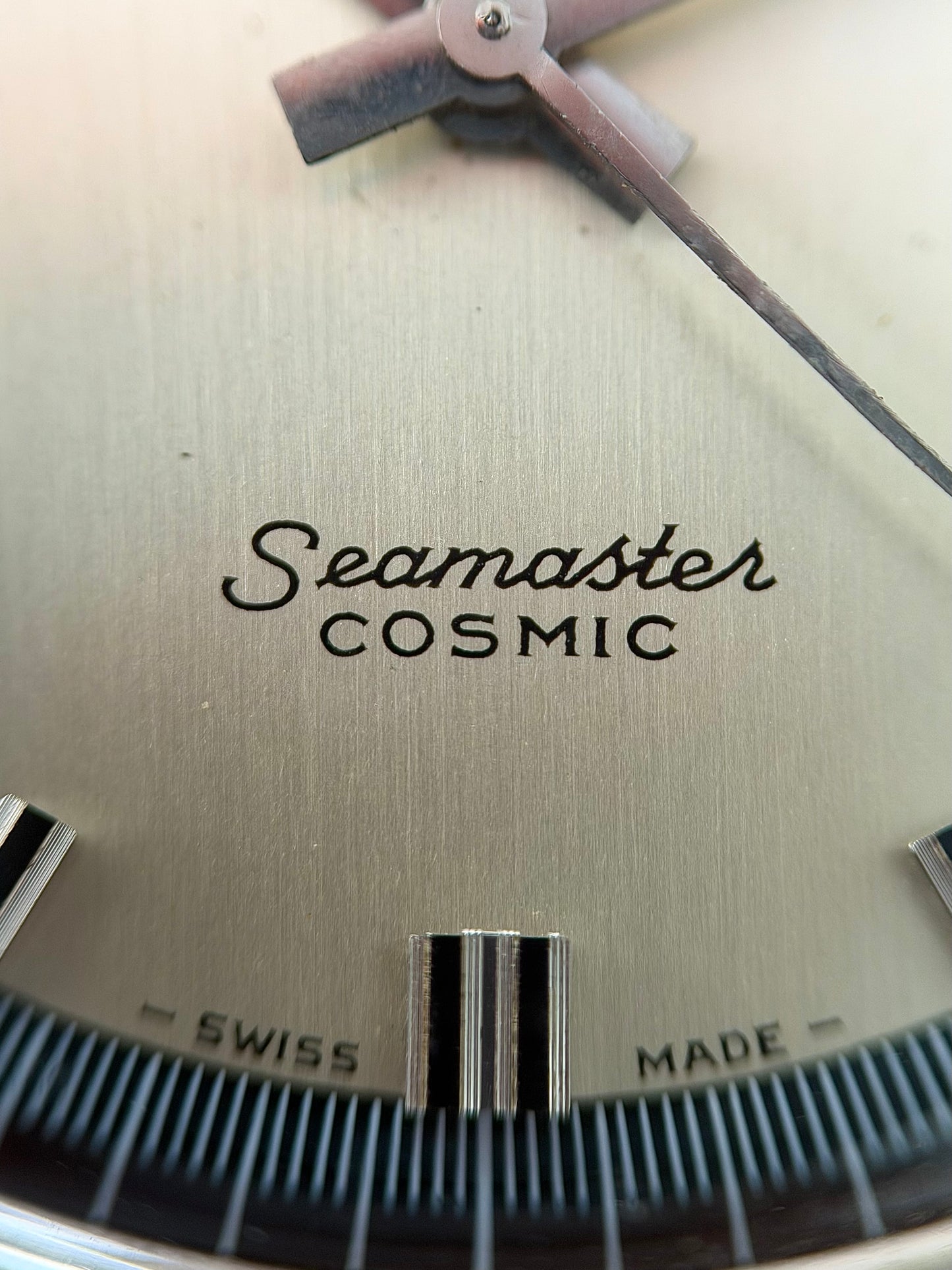Omega Seamaster Cosmic Blue Outer Track on Mesh Bracelet