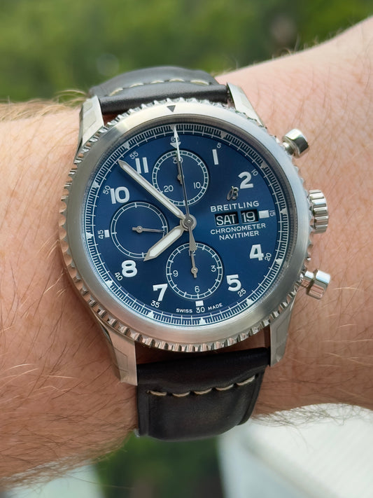 Breitling Navitimer 8 Blue Dial Full Set