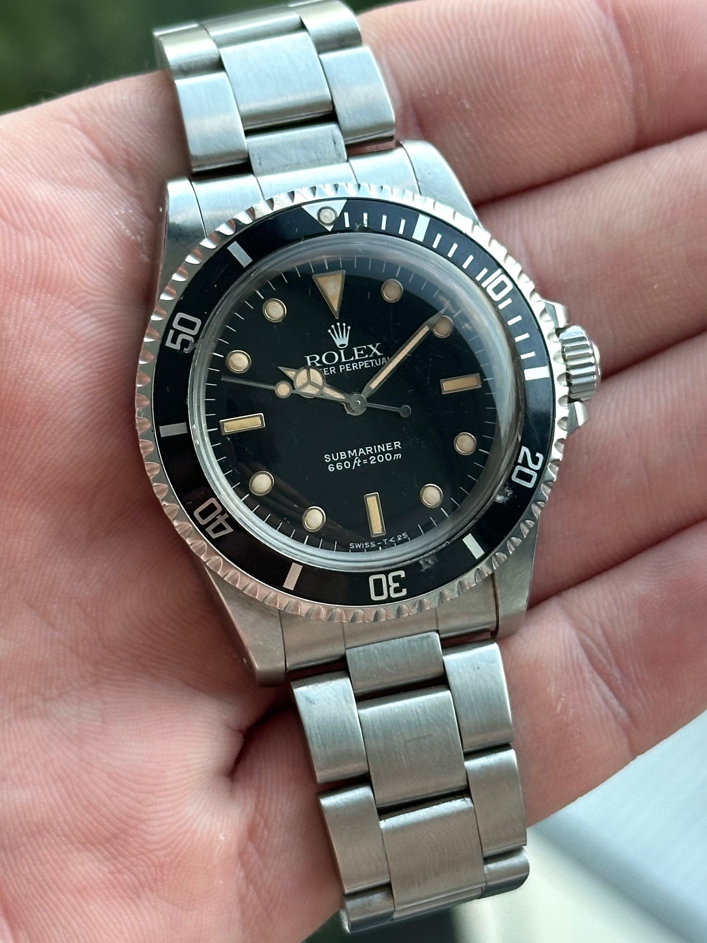 Rolex Submariner 5513 Raised Tritium Dial 1966