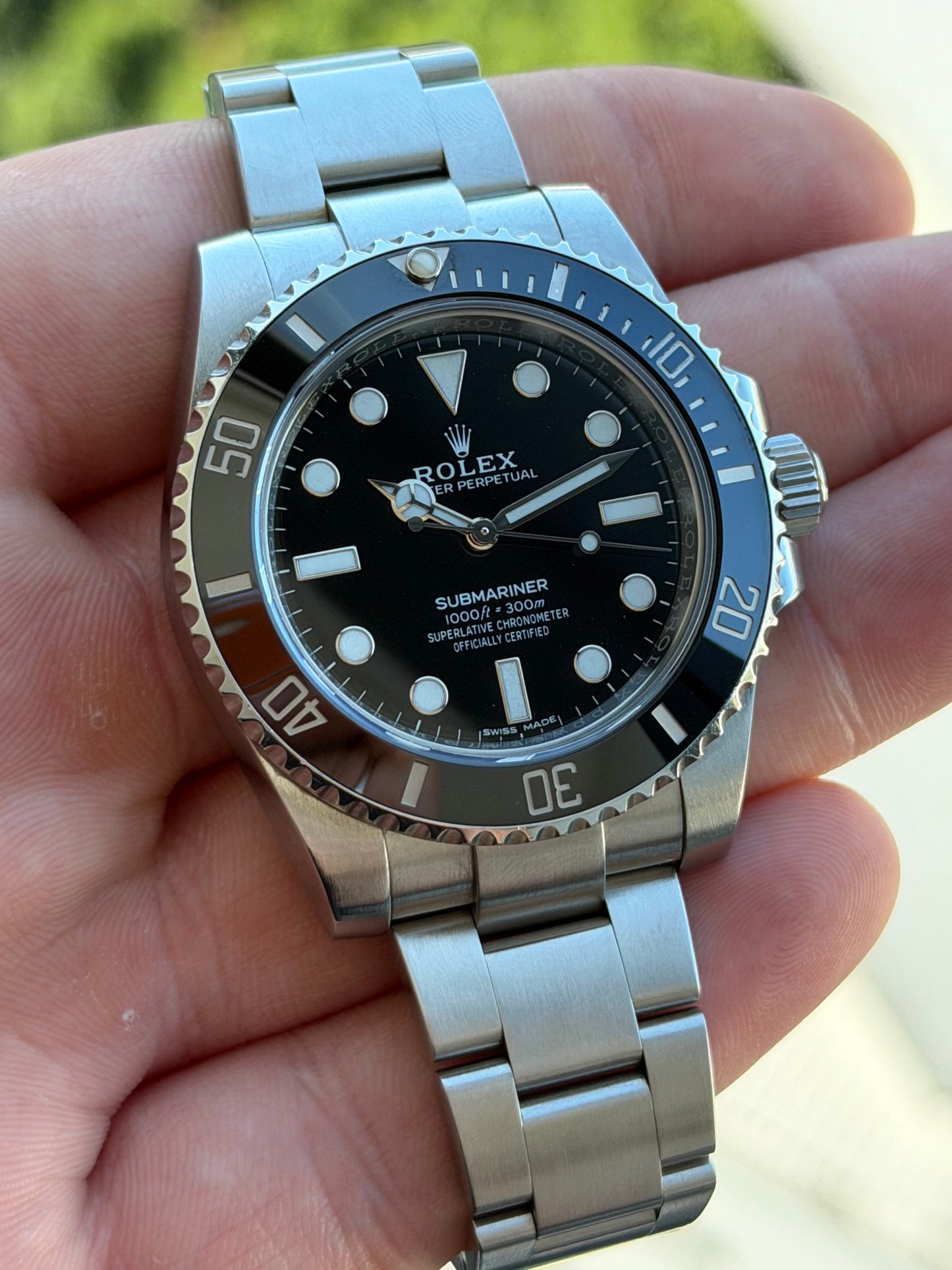 Rolex Submariner No Date Ceramic 114060 2018 Full Set