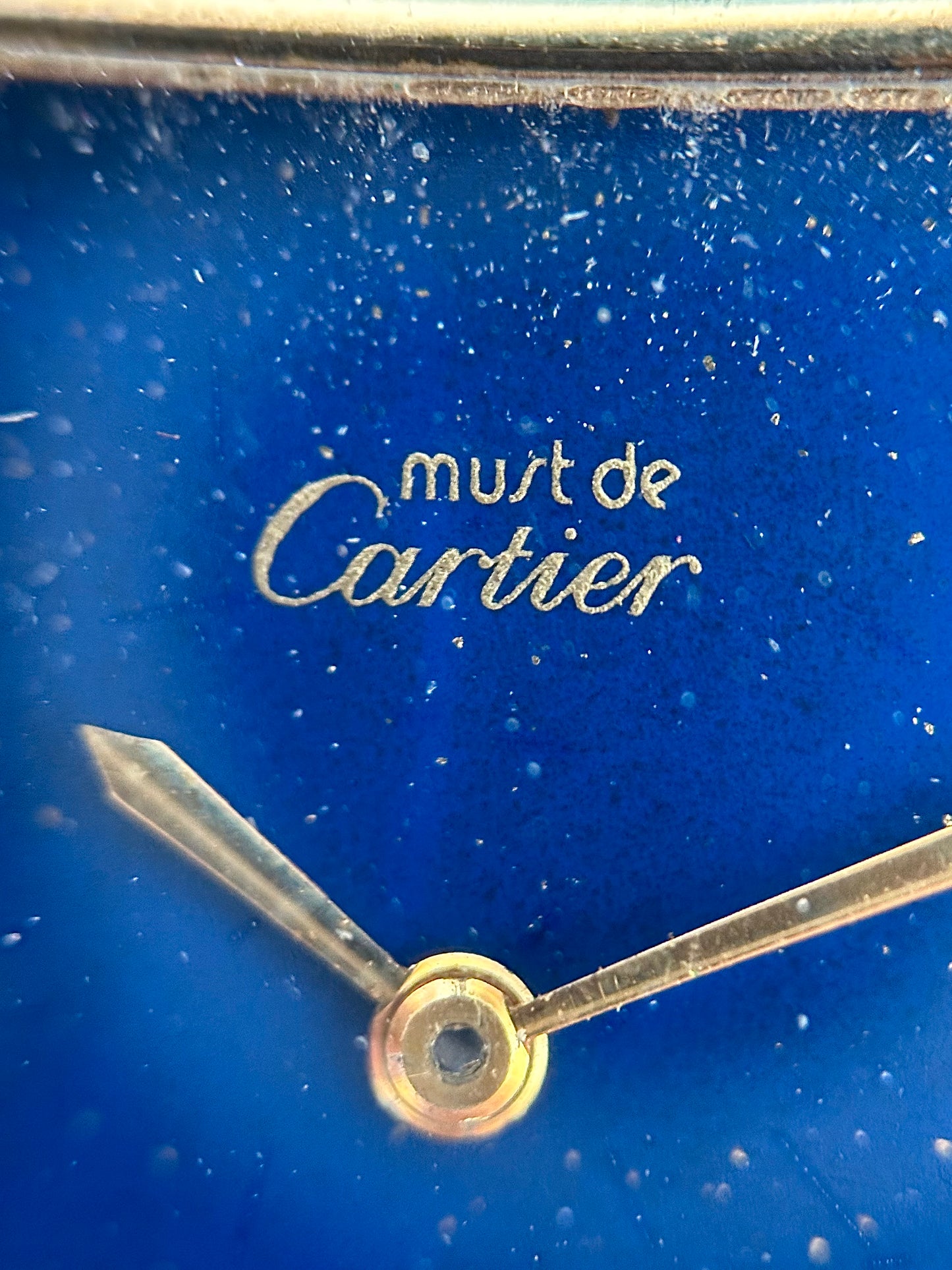 Cartier Tank Paris Manual Wind Blue Lapis Dial