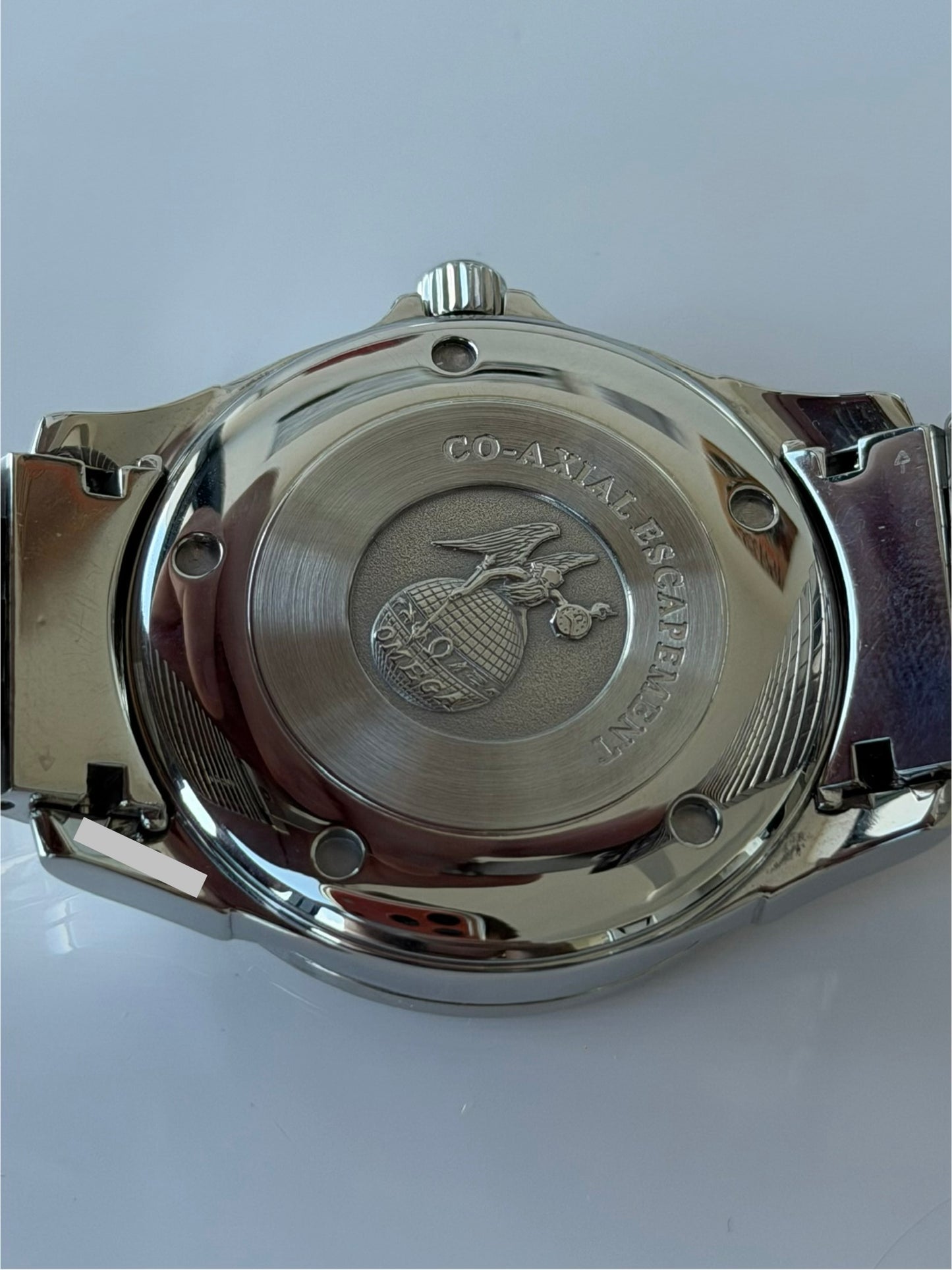 Omega De Ville Chronometer Black Dial Co Axial with Papers on Armadillo Bracelet