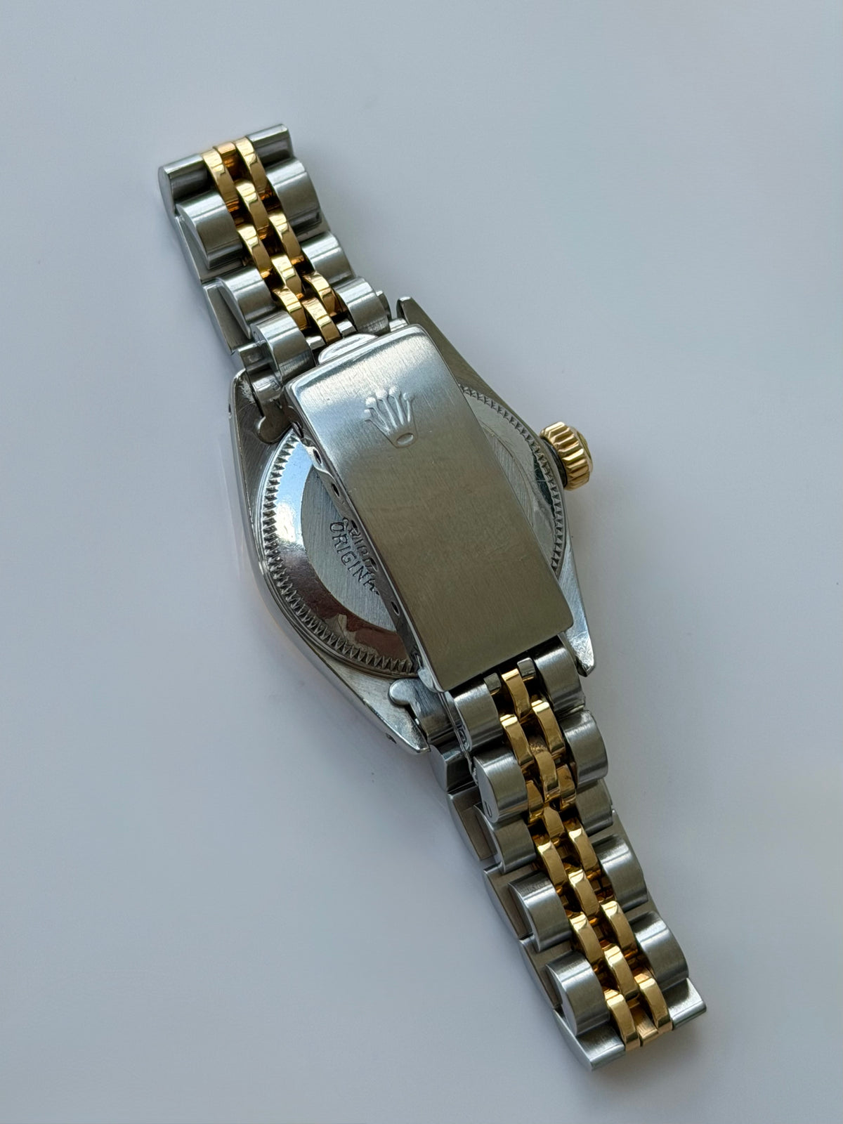 Rolex Ladies Oyster Fluted Champ Dial 1988 67193 with Box