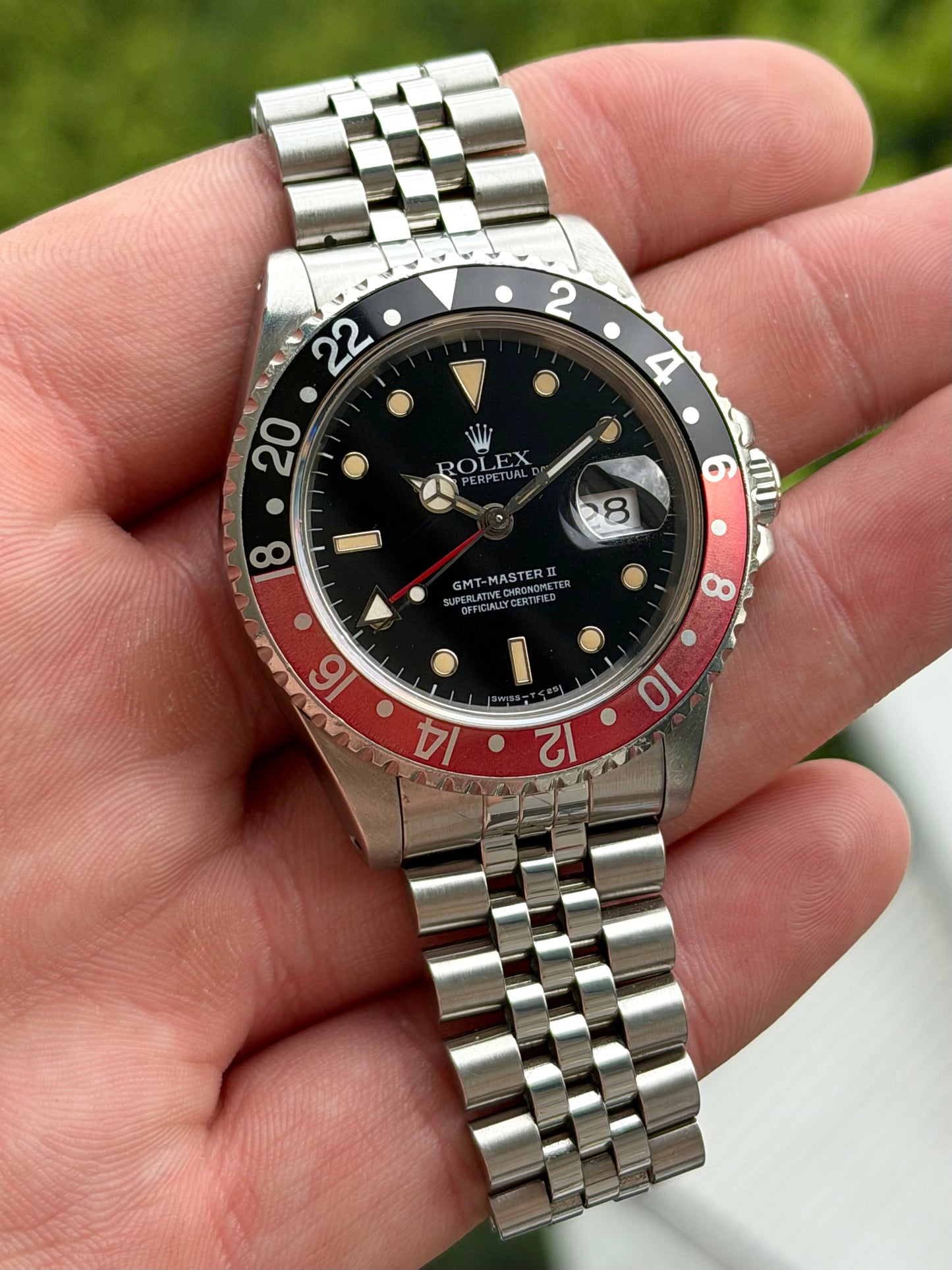Rolex GMT Master II Coke 16710 on Jubilee