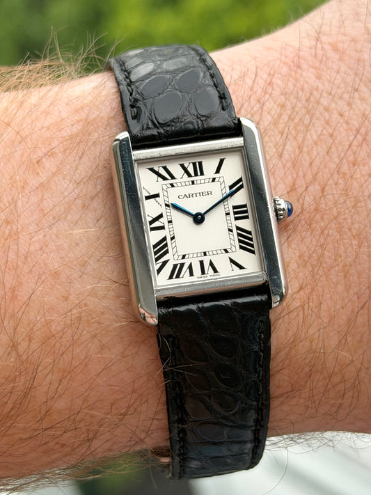 Cartier Tank Solo Mid Size on Leather