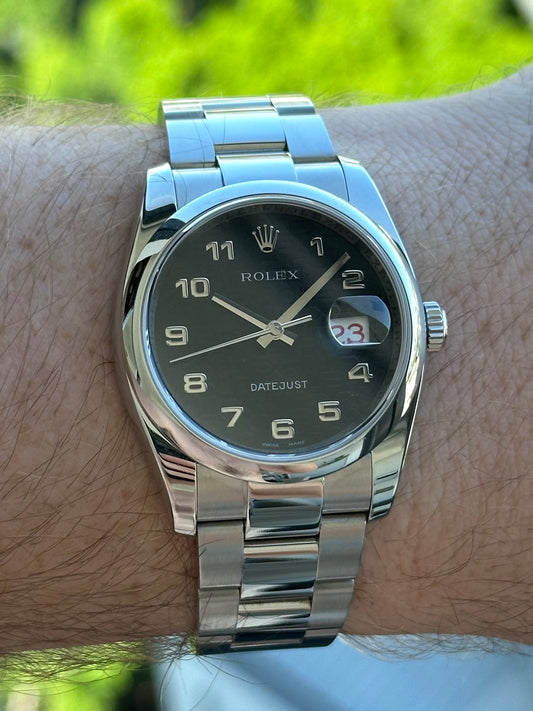 Rolex Datejust Black Computer Dial 116200 Full Set